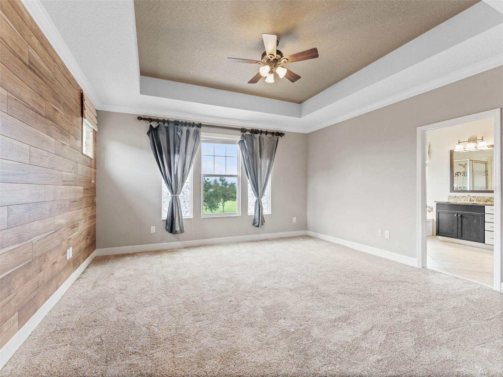 Master Bedroom with Ceiling Fan!