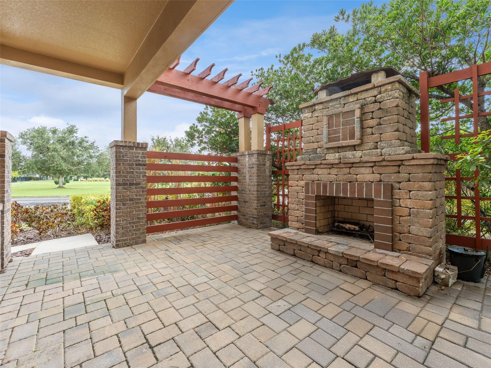 Front Porch with Brick Pavers!