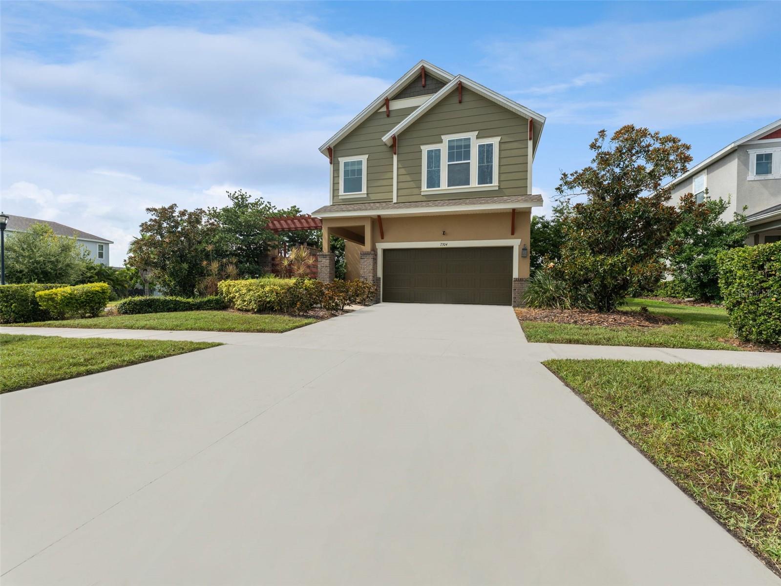Wide Driveway For Home!