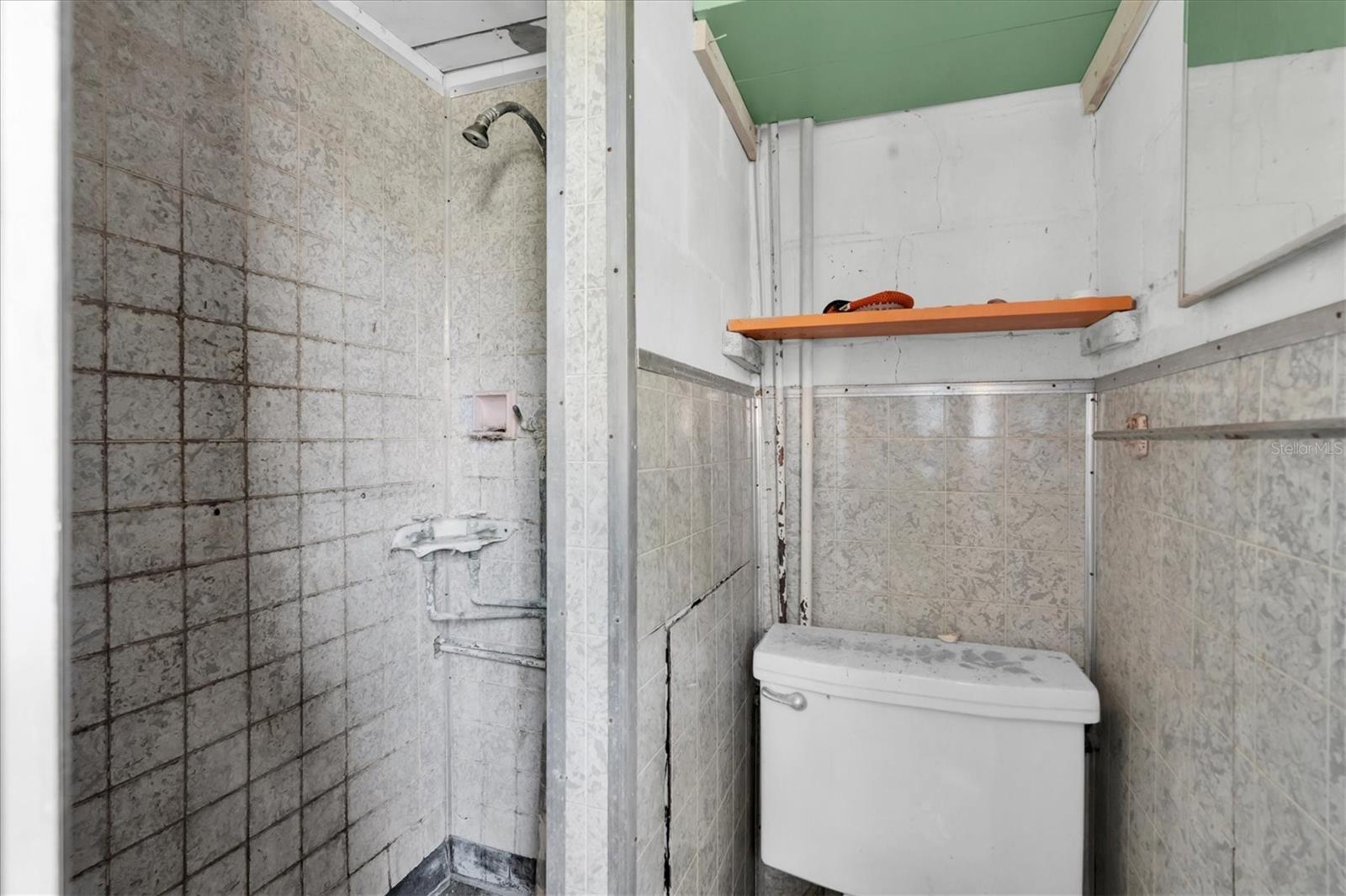 Garage half bath