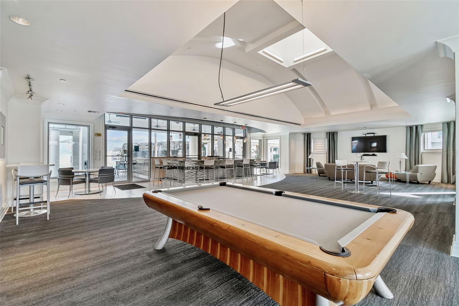 Spacious clubhouse for entertaining guests