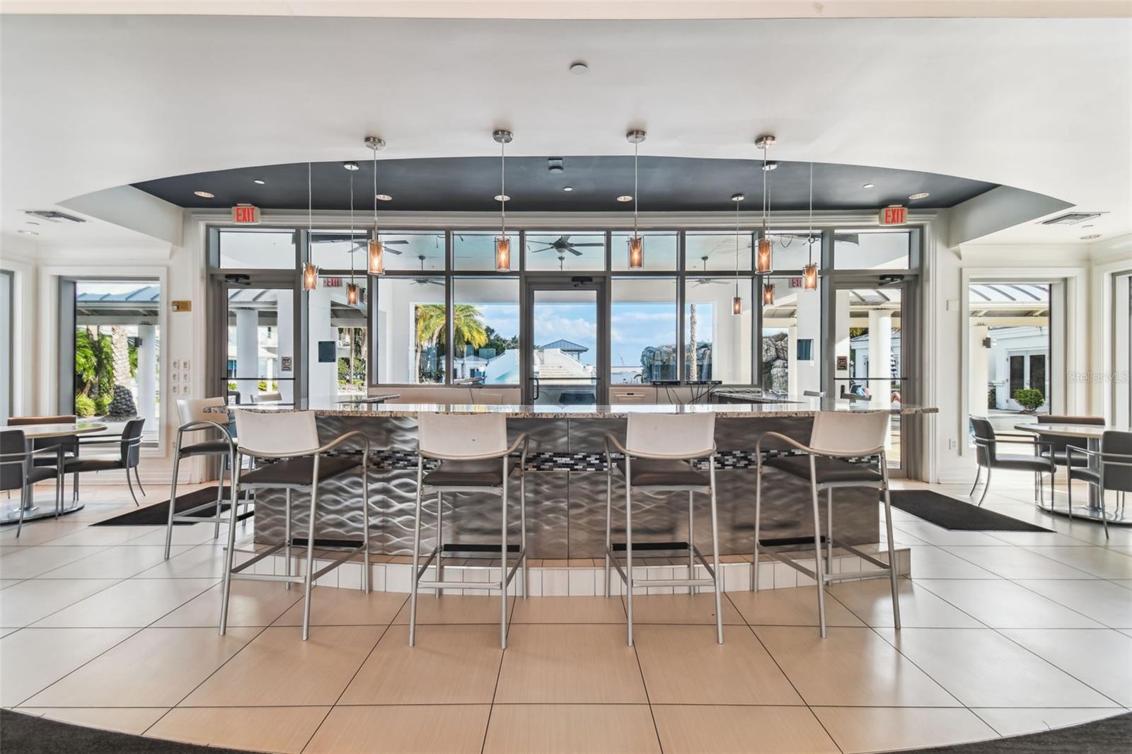 Interior Bar in Clubhouse