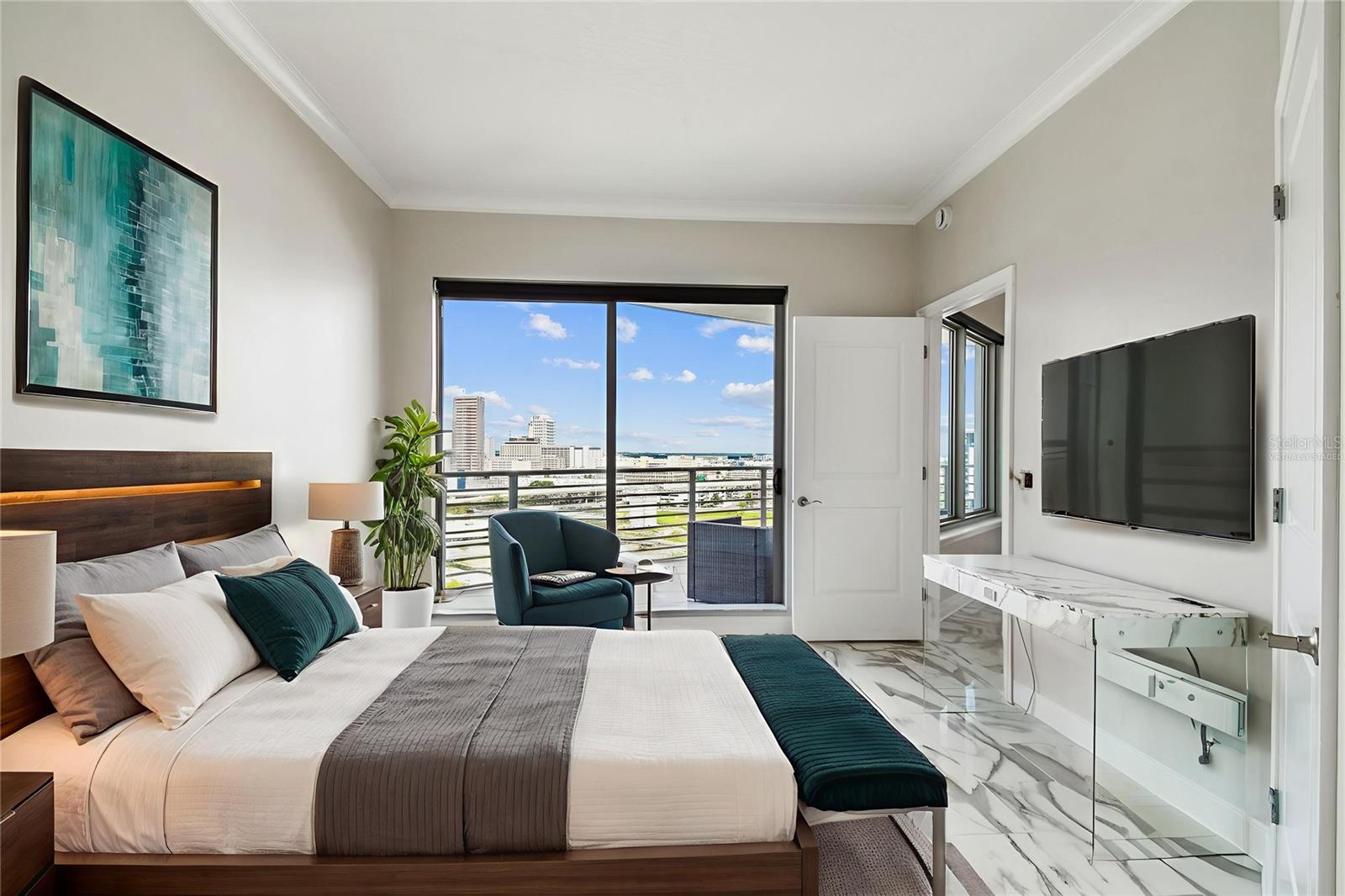 Virtually Staged second bedroom
