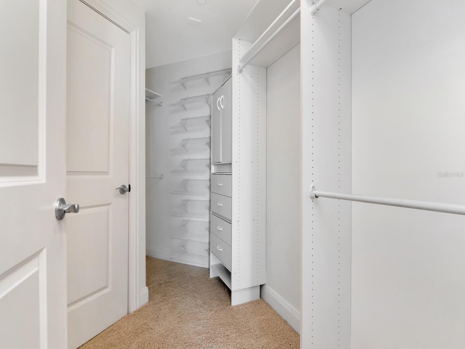 Primary walk-in closet