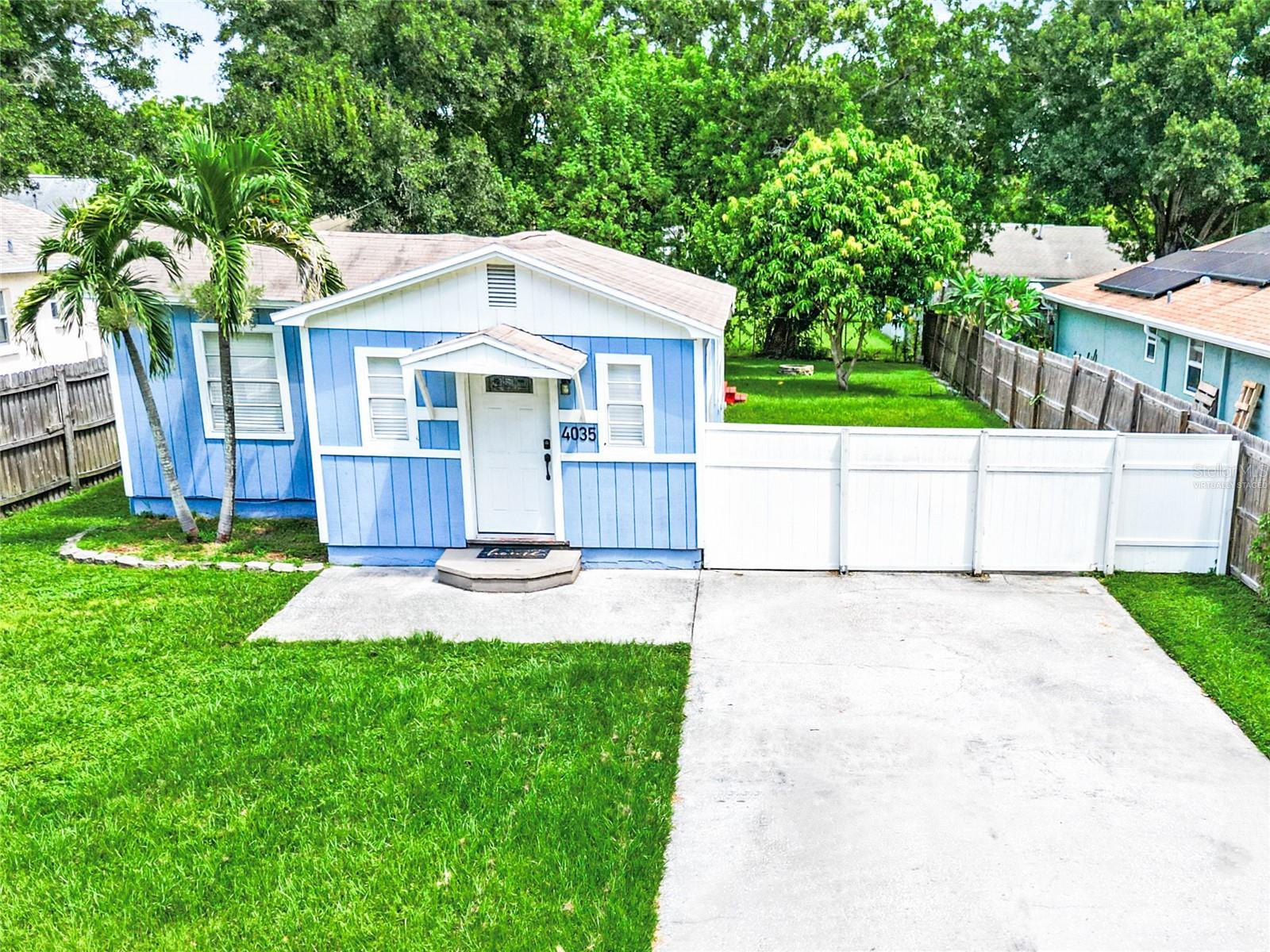 Front of Home. Virtually staged.