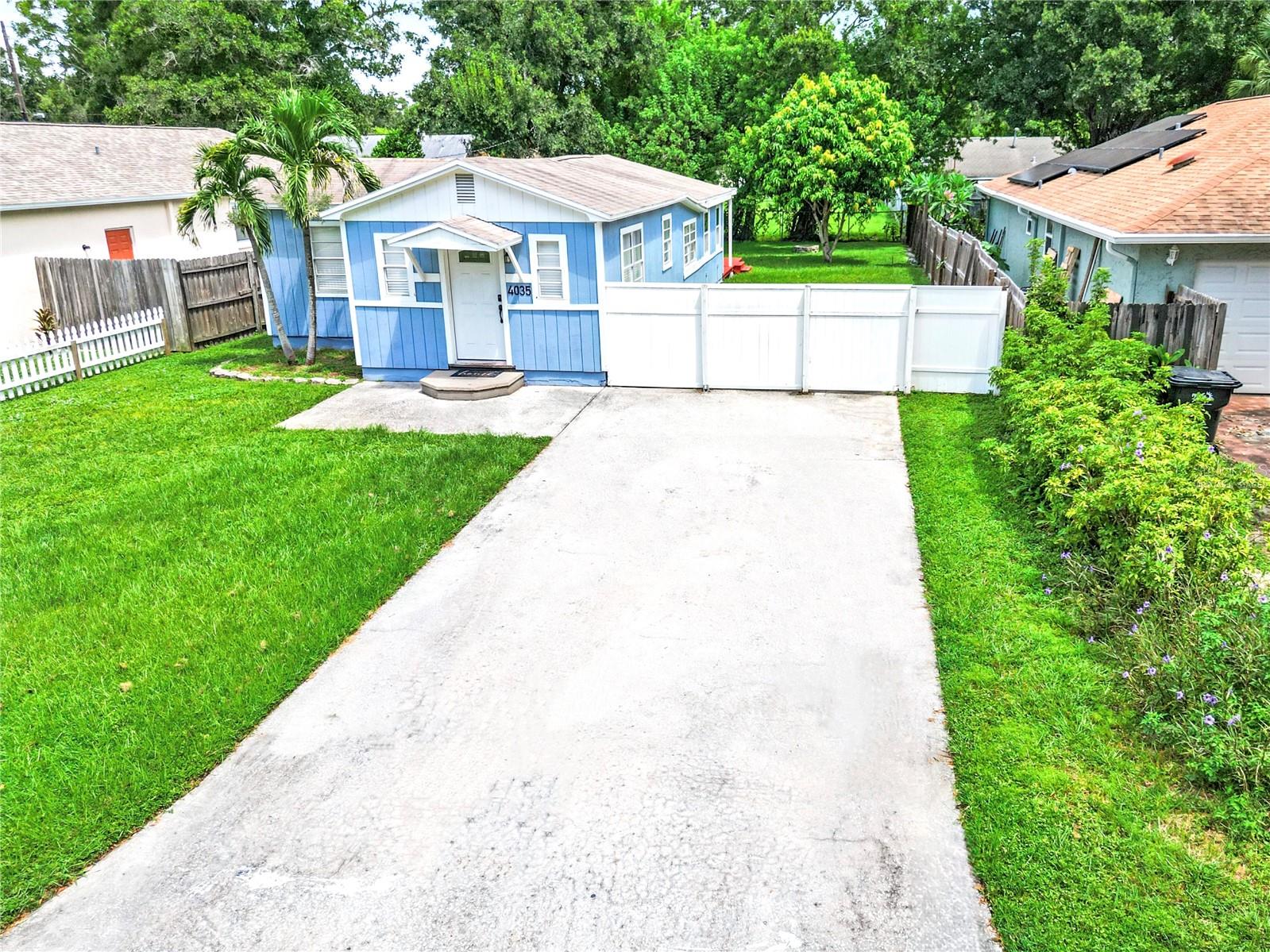 Front Right of Home. Virtually staged.
