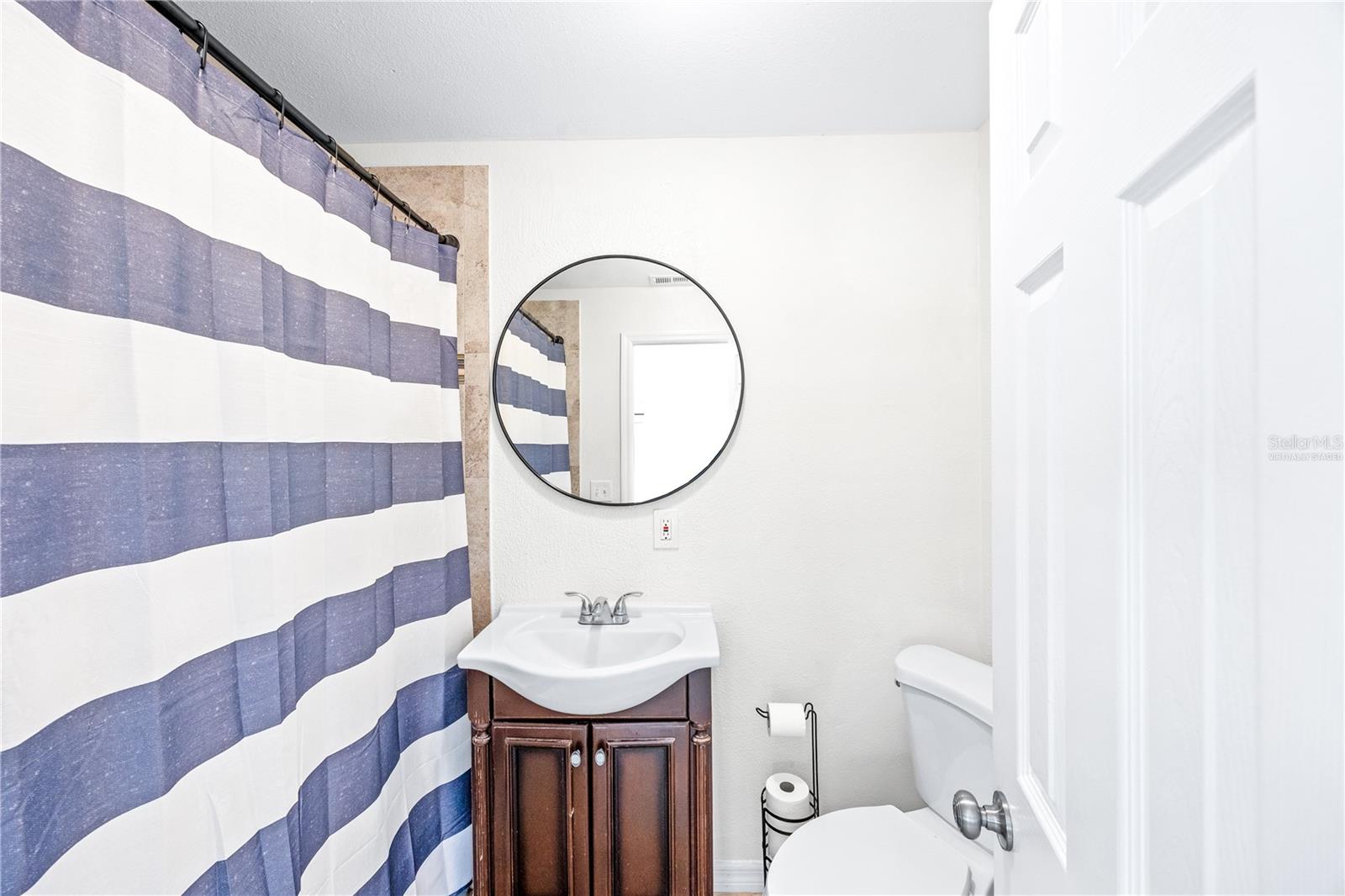 Primary Bathroom 1. Virtually staged.