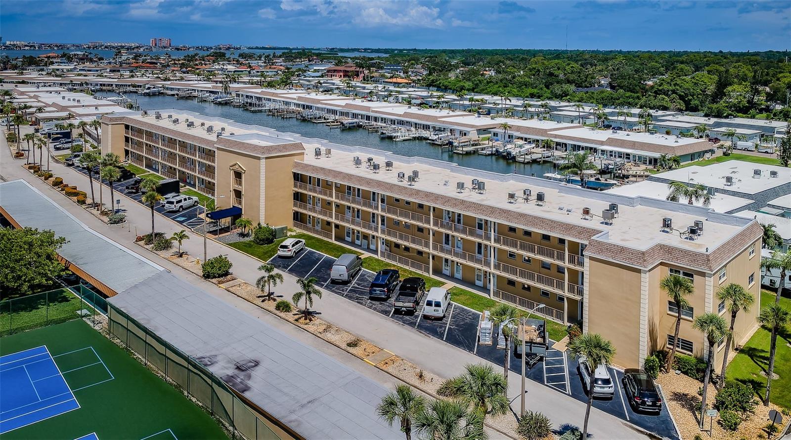Corner unit, top floor on right of screen. View facing WATER!