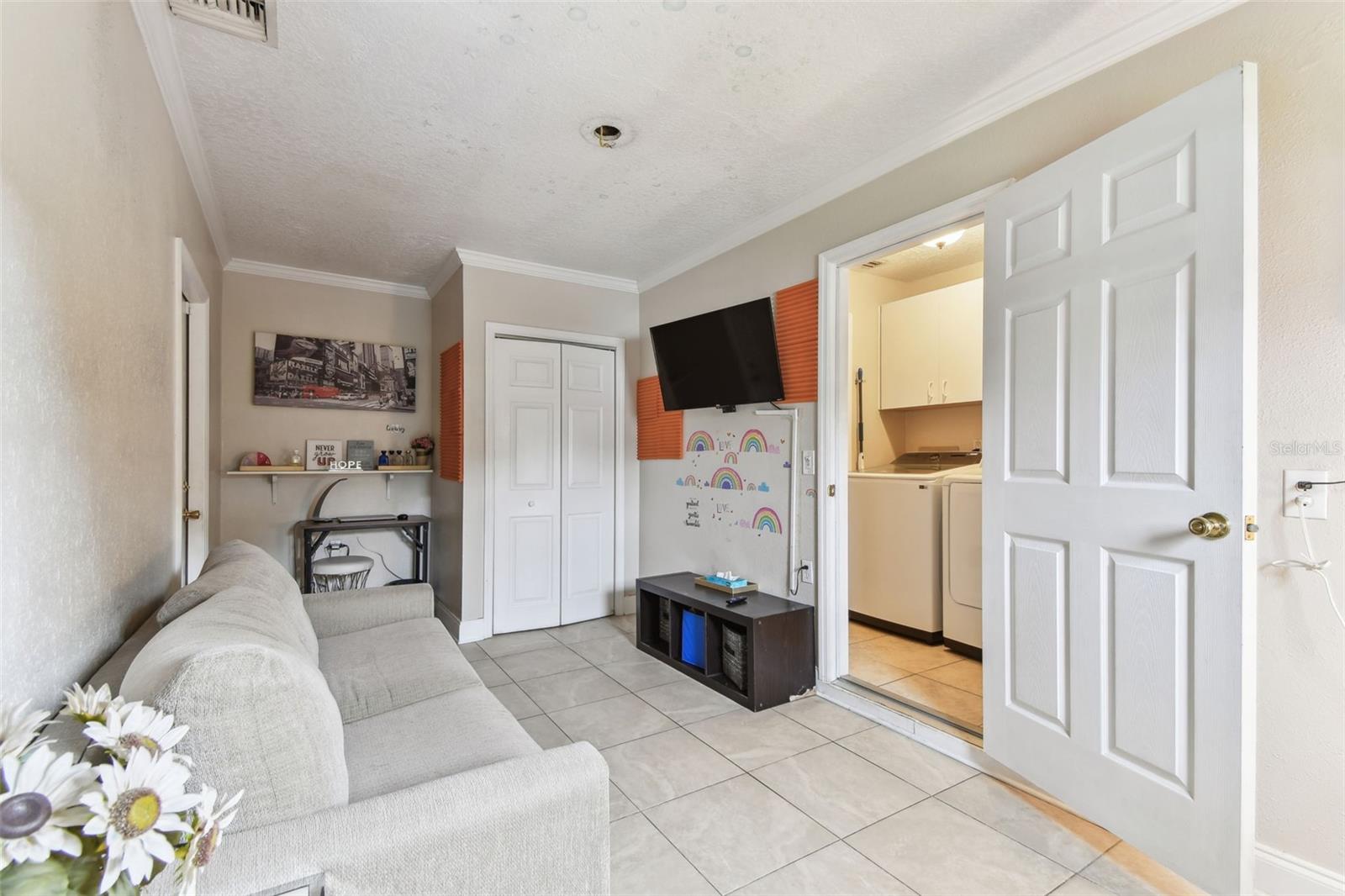 Converted garage space
