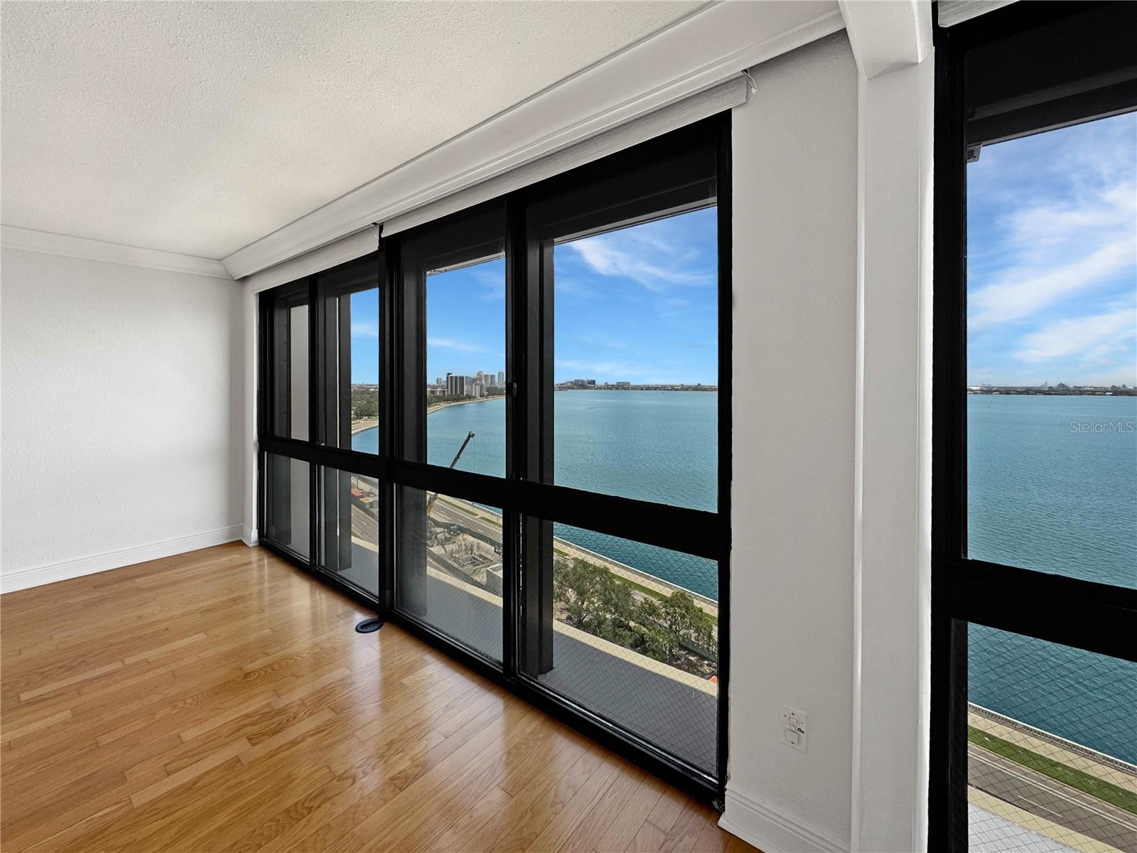 Floor-to-ceiling windows.