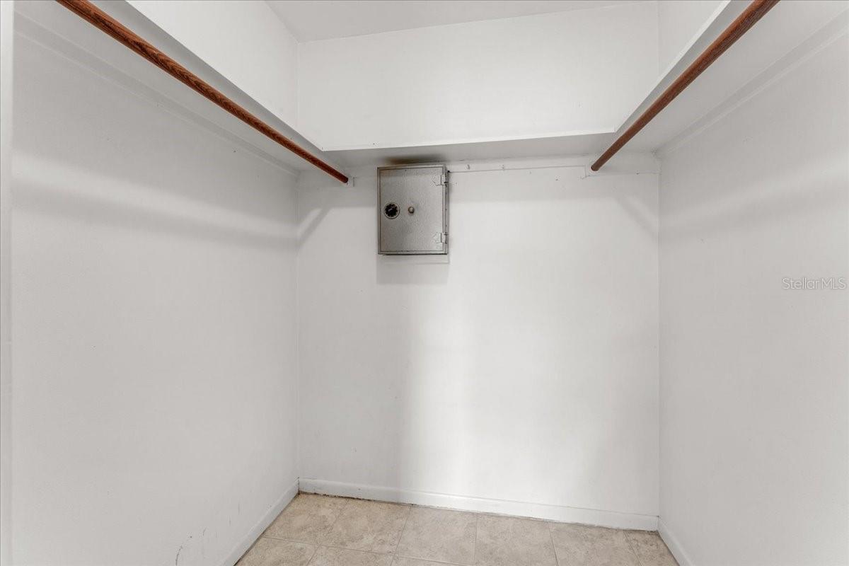 walk in closet in Master Bedroom