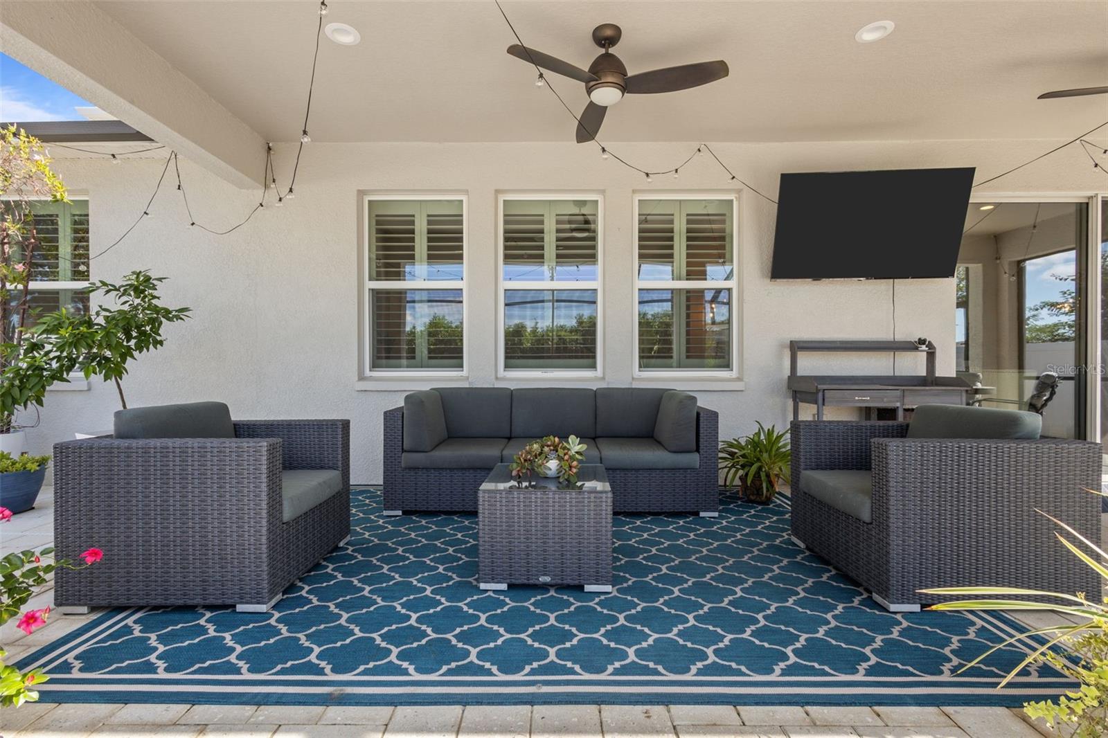Sitting covered area outside
