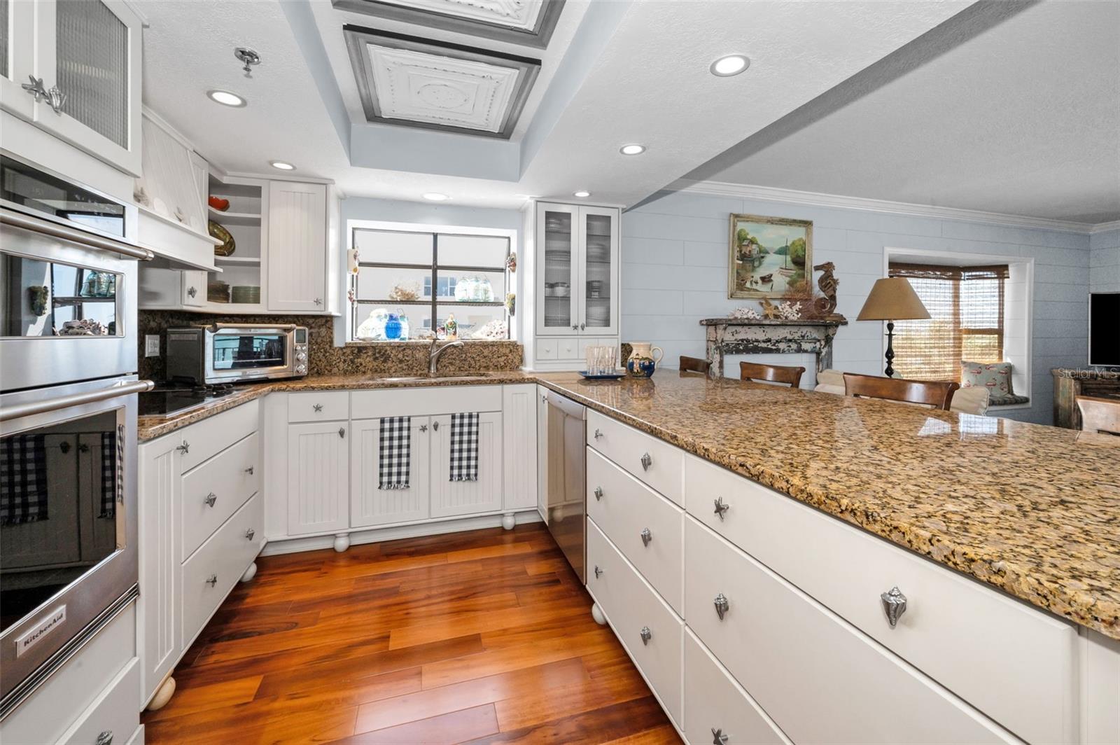 .. Photo of Kitchen Interior.. Plenty of Natural Light Here.. Love Those Brazilian Hardwood Floors.