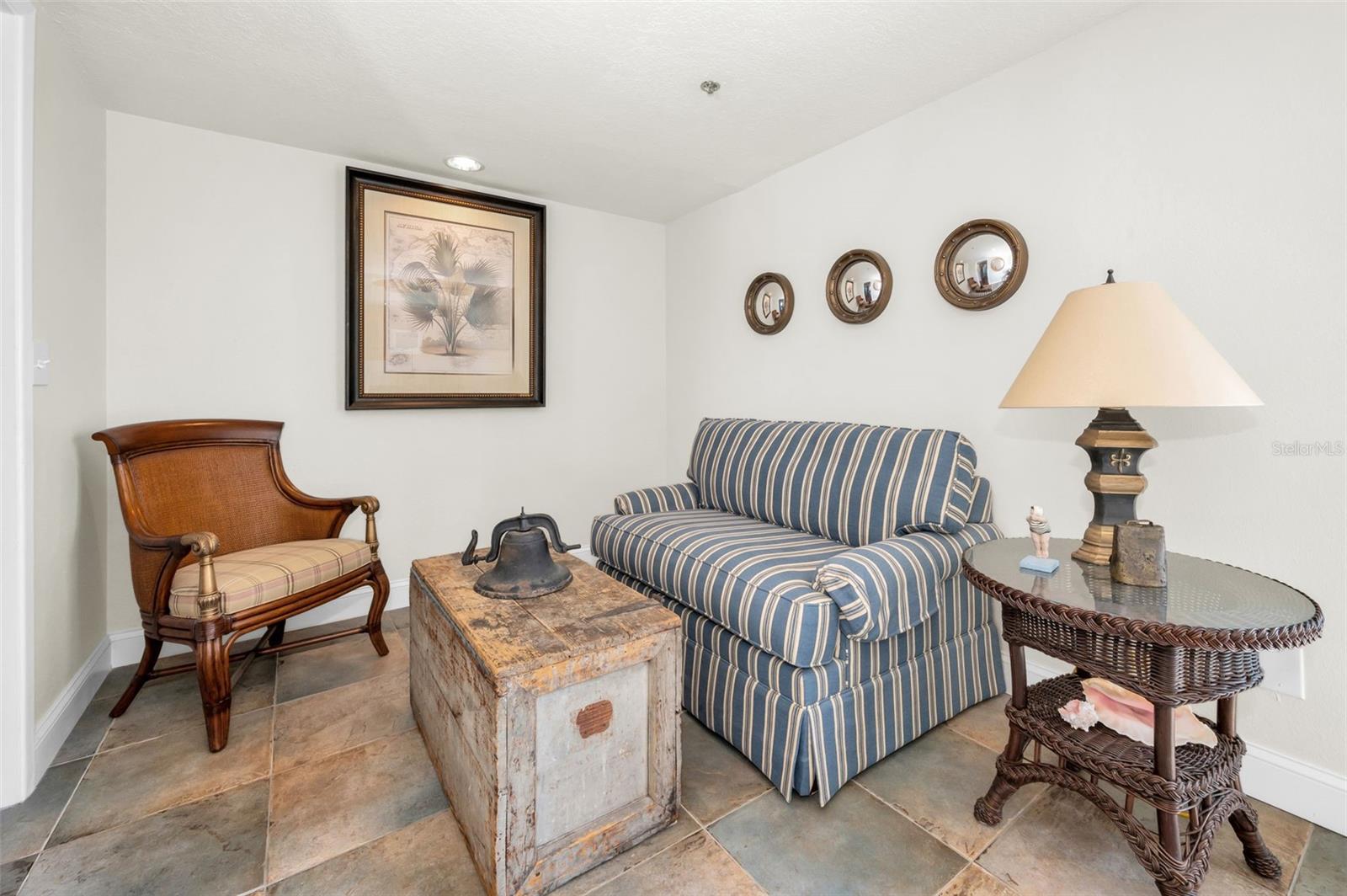 .. Parlor Room on Entry Landing - Top Floor . 22.6 X 8 Feet.  View Looking North. Every Area Has Been Seen To..