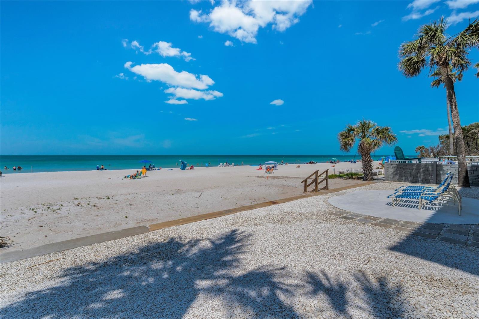 .. View of The Gulf  of America From Your Front Yard. Another Beautiful Sunny Day in Indian Rocks Beach Florida.