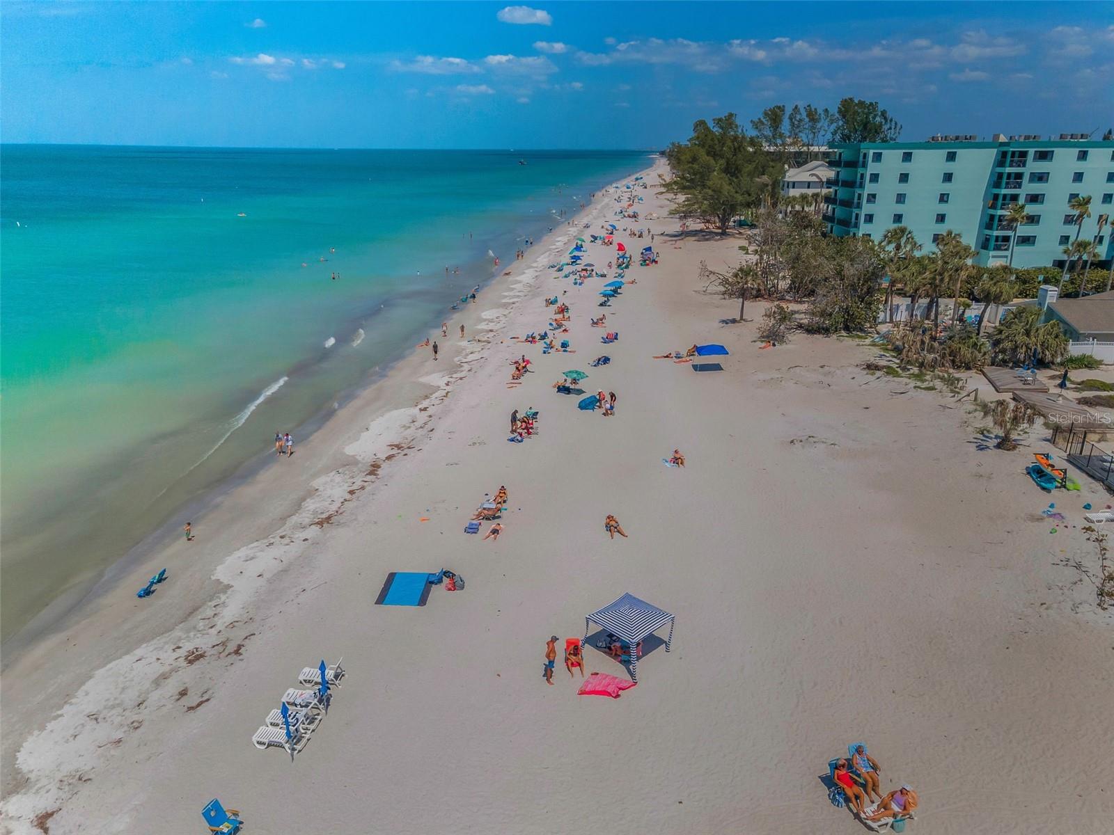 ... Looking North From Complex.. Now That's A High Tide. A new Beach Renourishment is planned for 2027. This Will Almost Double The Size of The Beach.