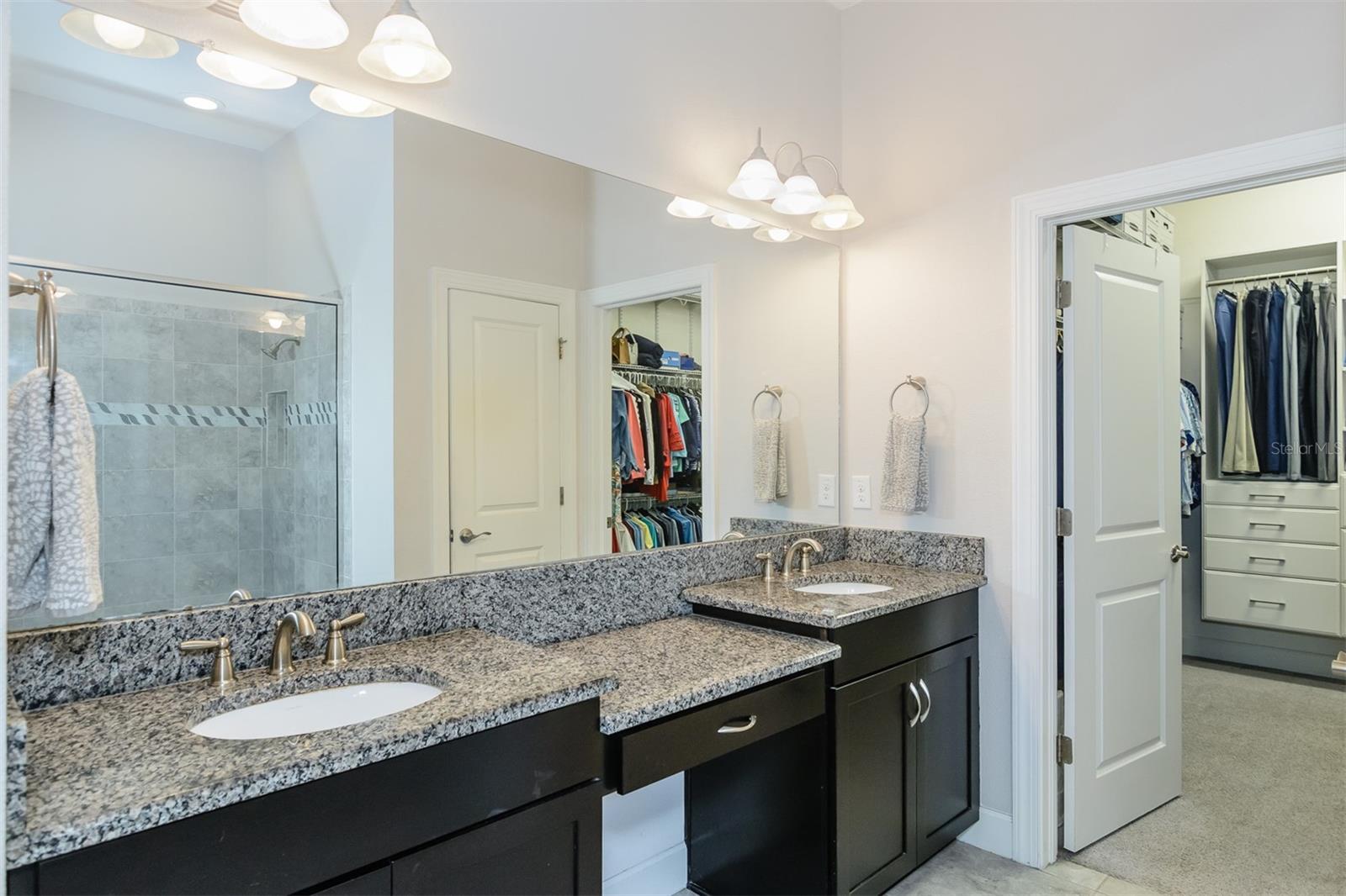 Master bedroom ensuite dual sinks