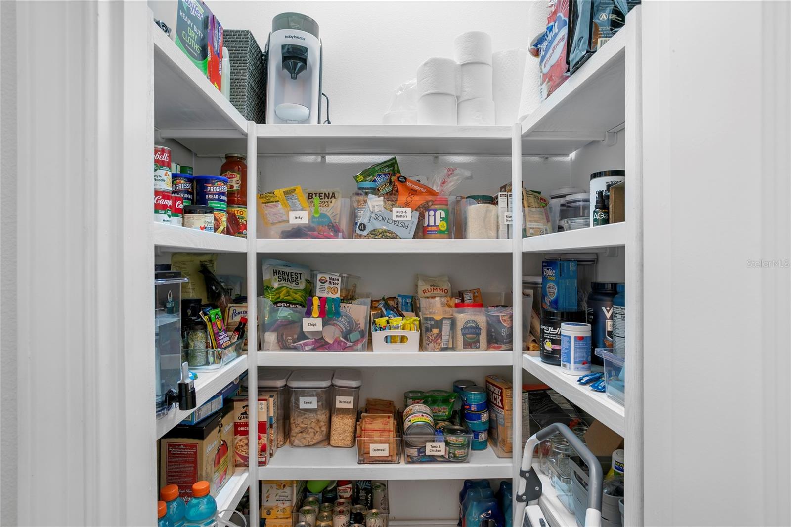 Pantry with custom built-ins!