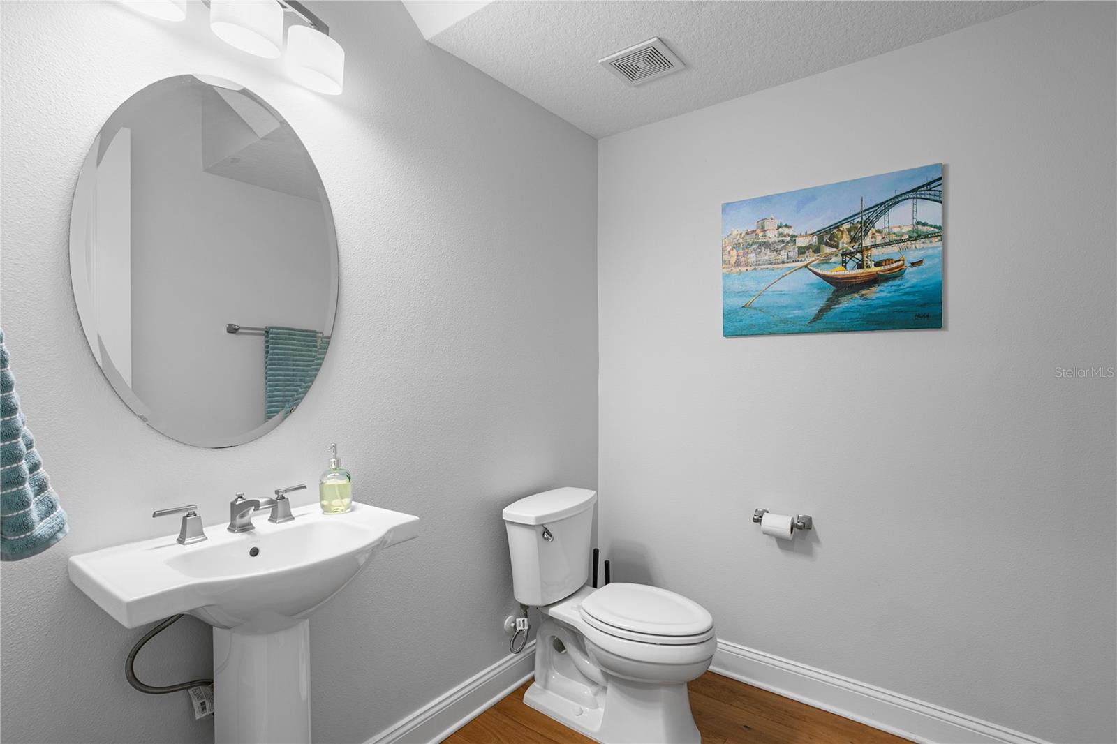 Half bathroom downstairs!