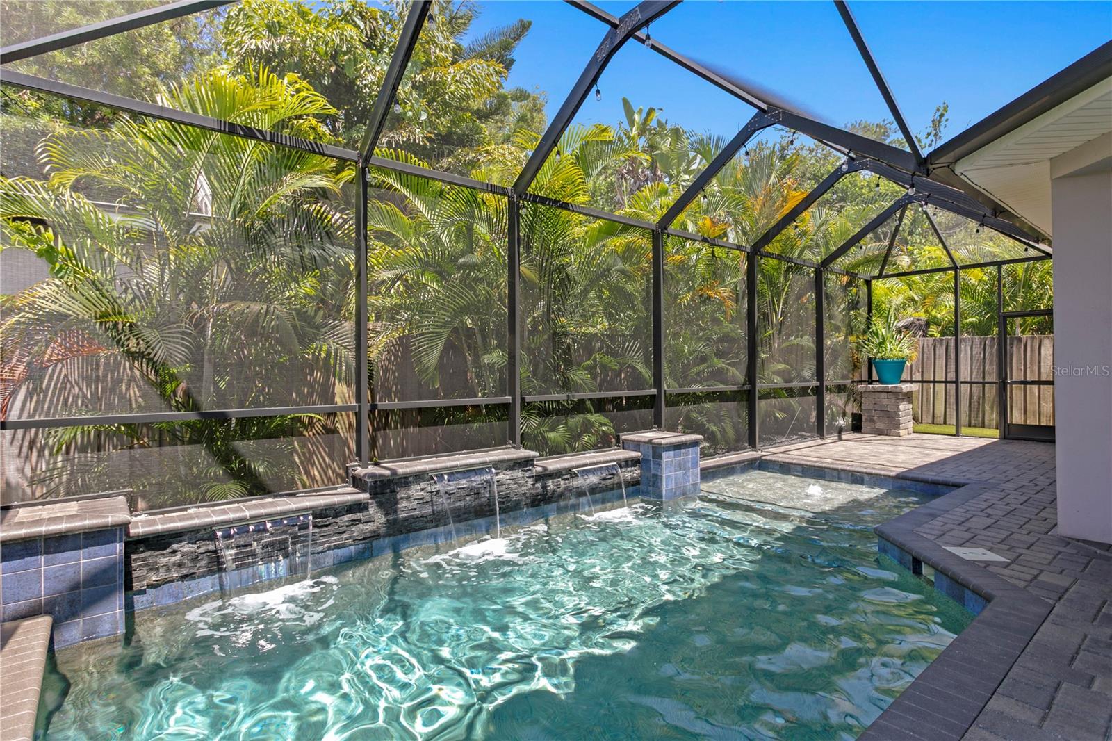 Saltwater heated pool!