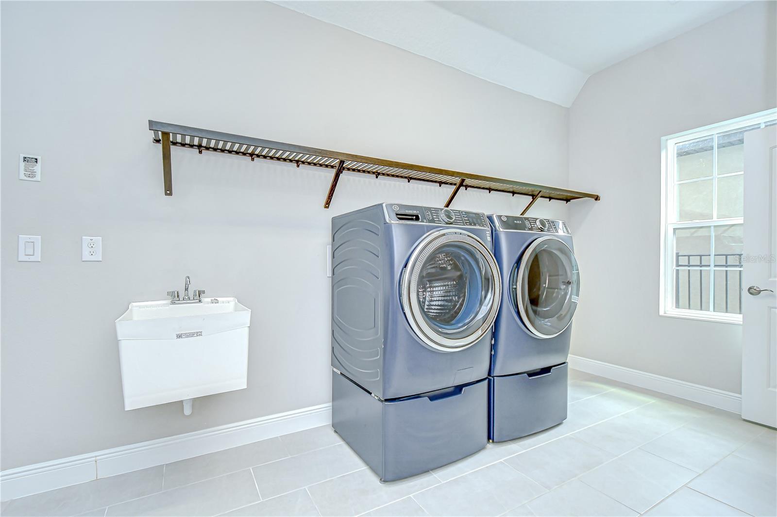 Laundry room is so spacious!