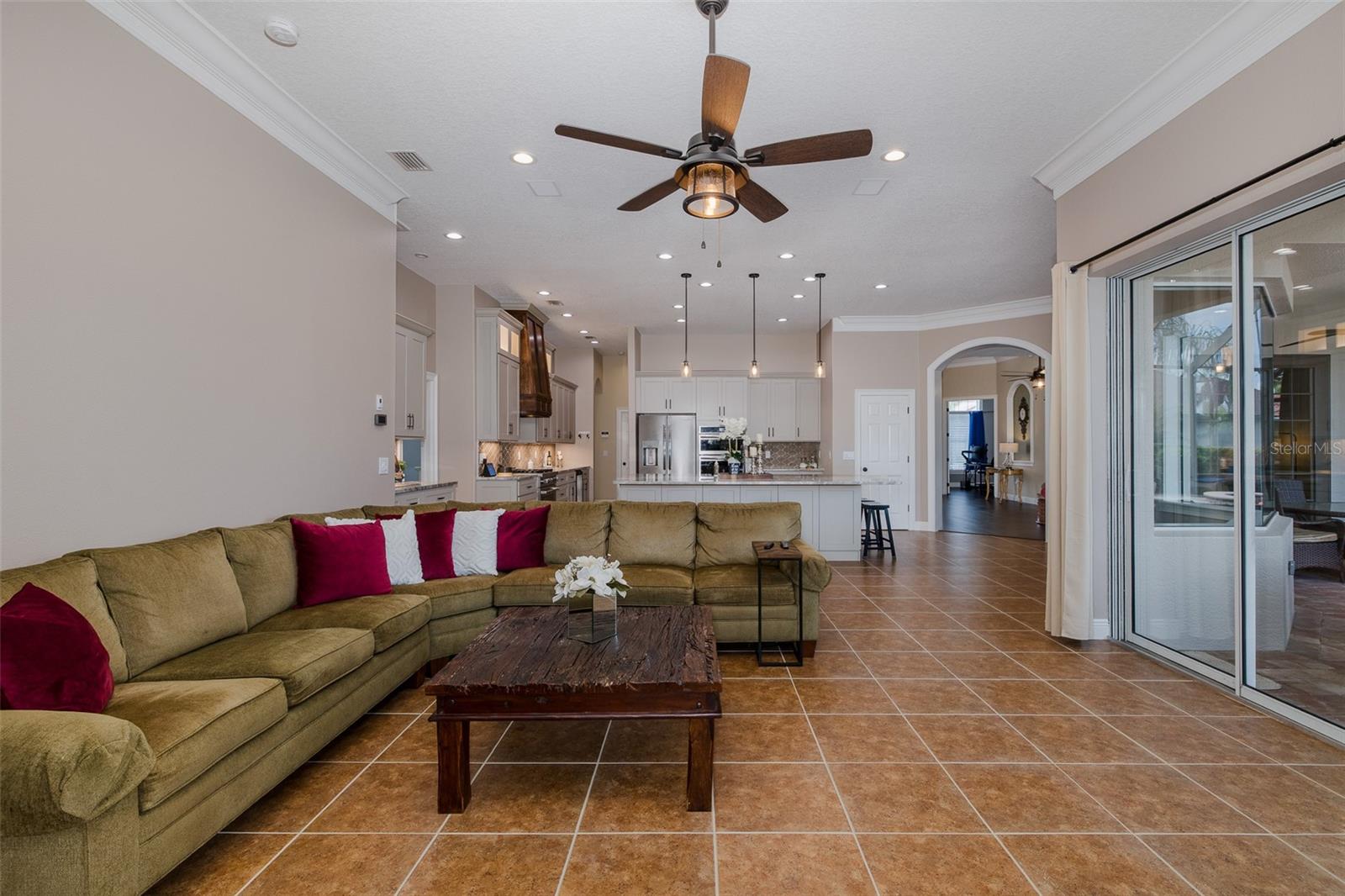 Family room & kitchen views!