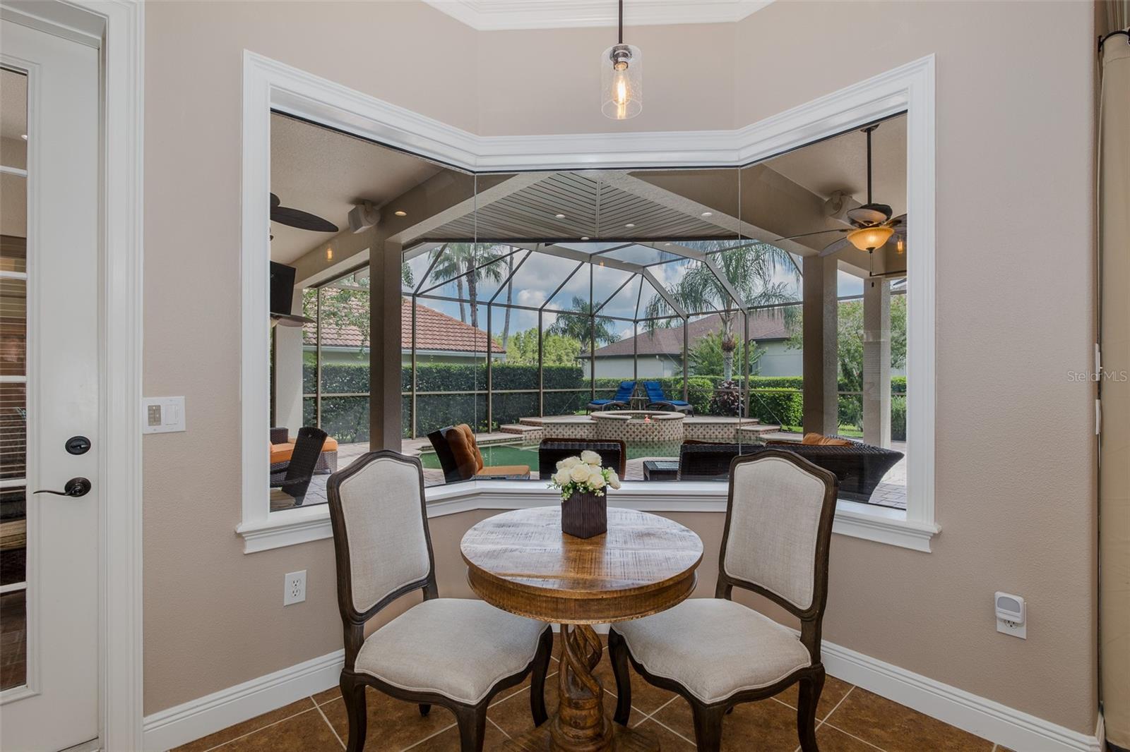 Breakfast nook with a view!