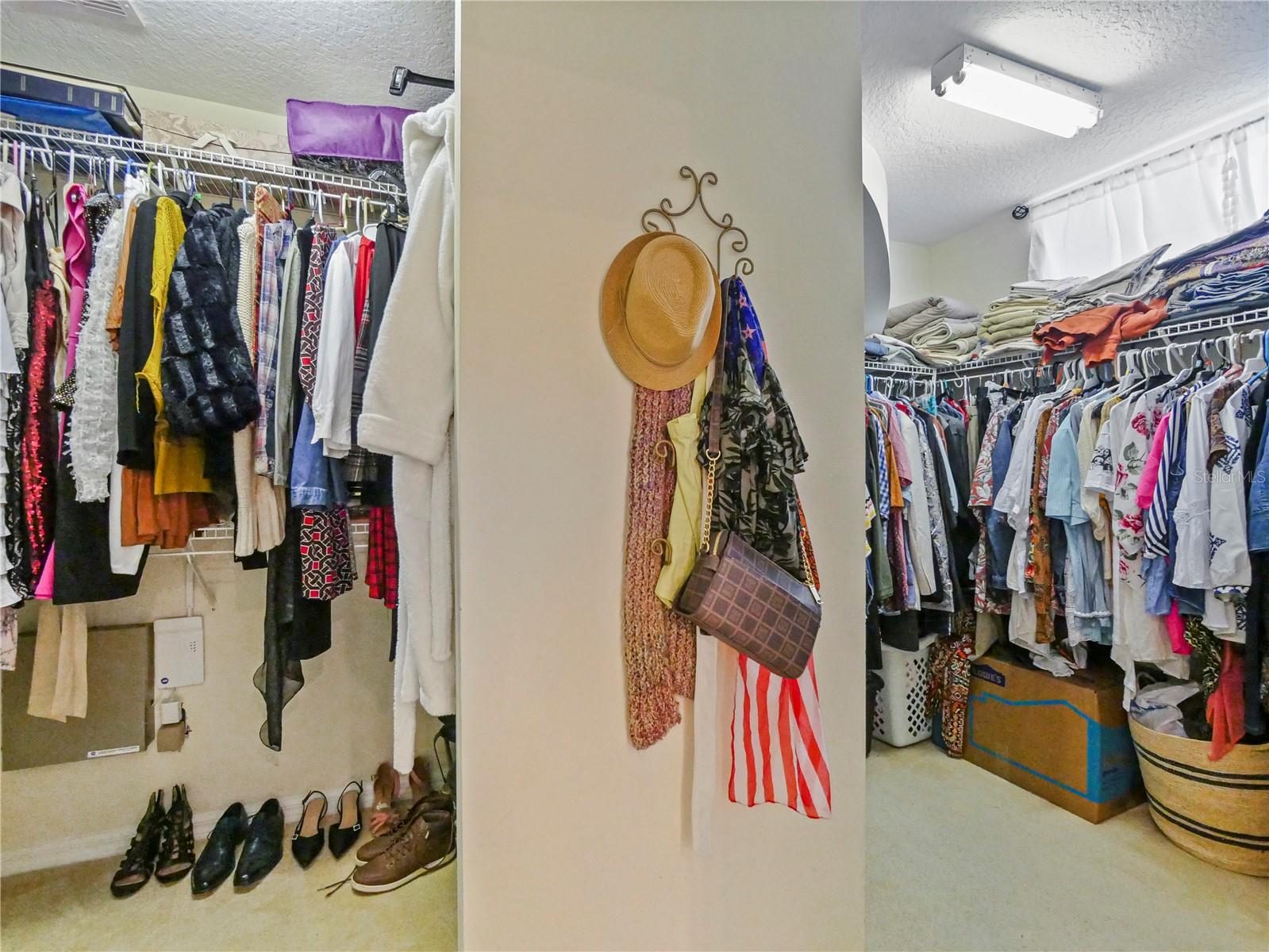 Oversized Dual Master Bedroom walk-in Closet