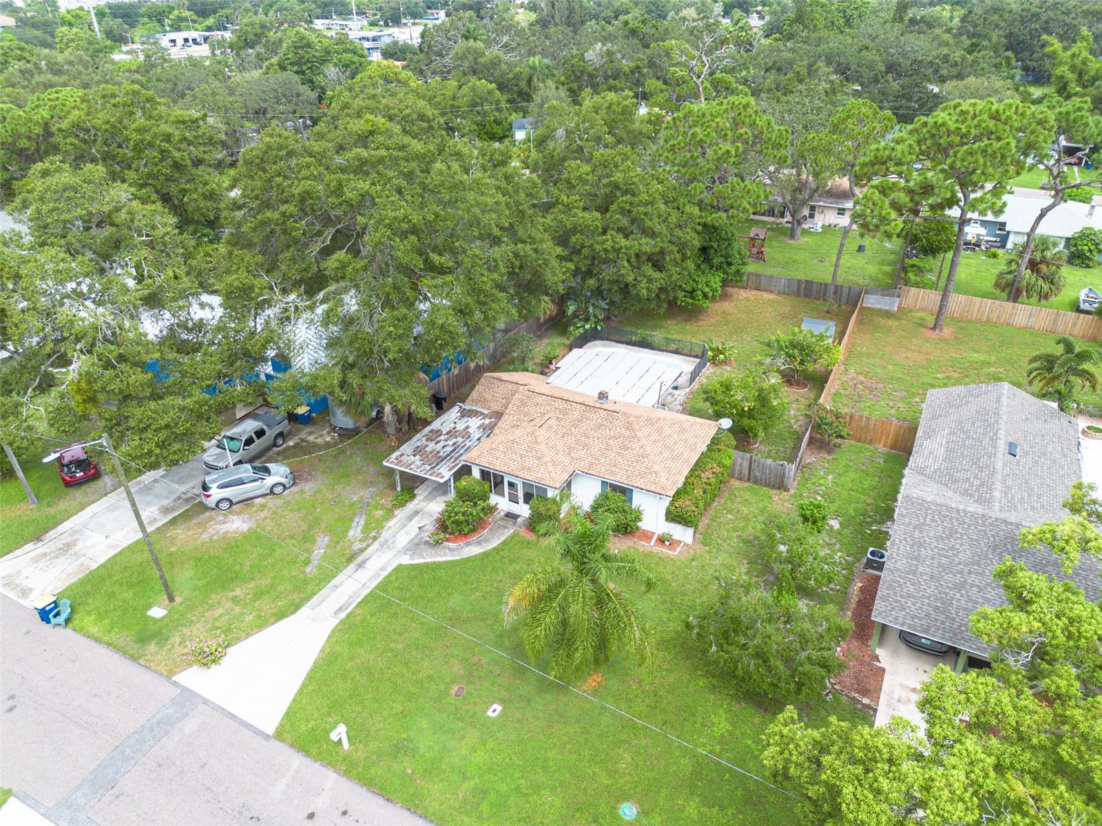 Large front and back yards