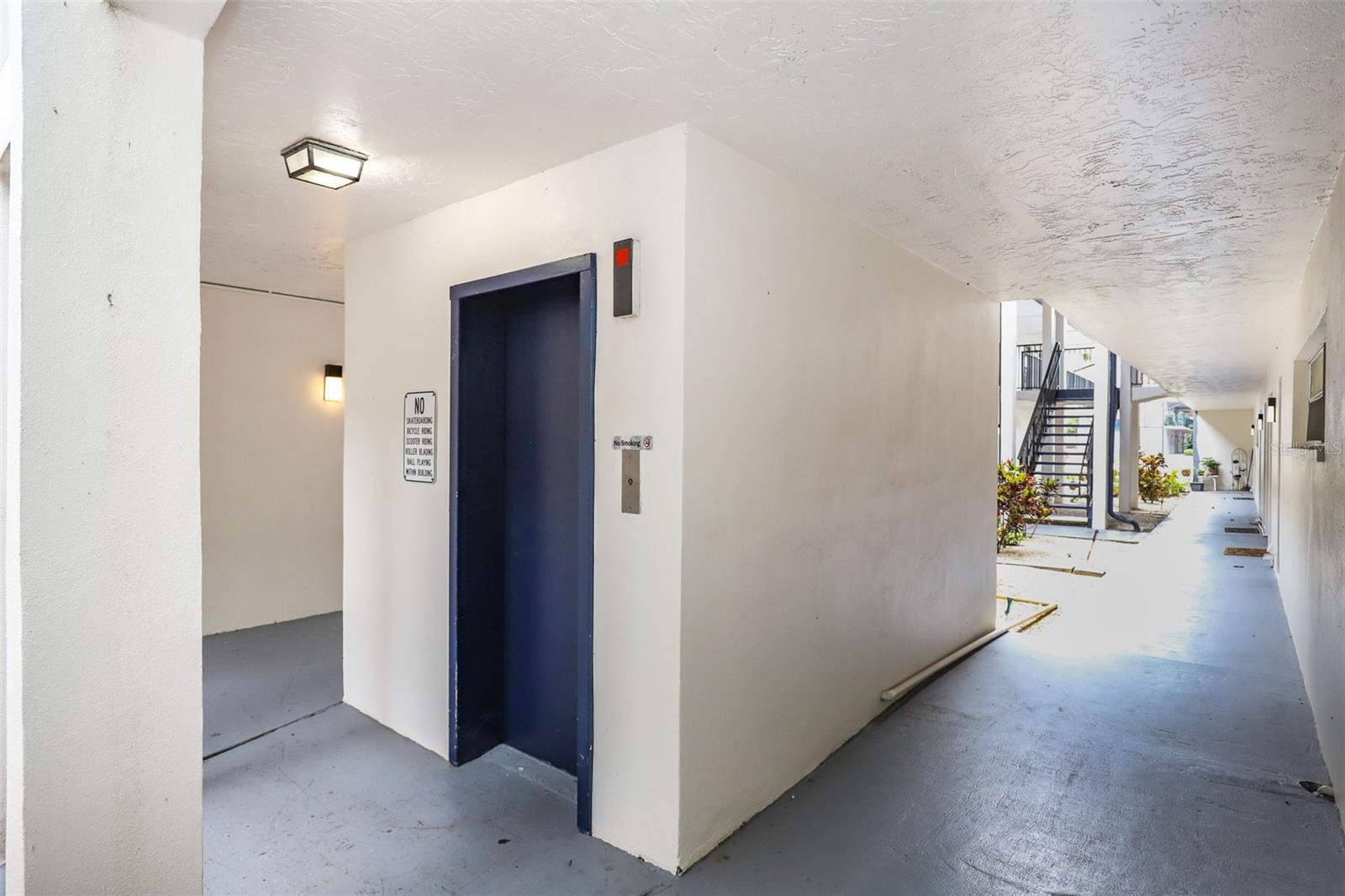 Elevator in building