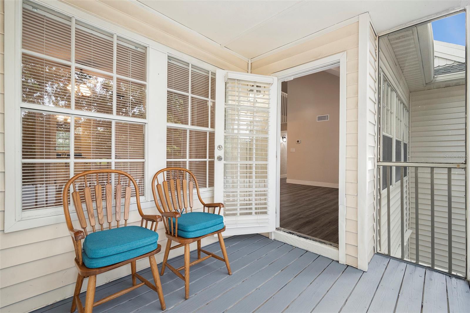 Unit's Private screened balcony