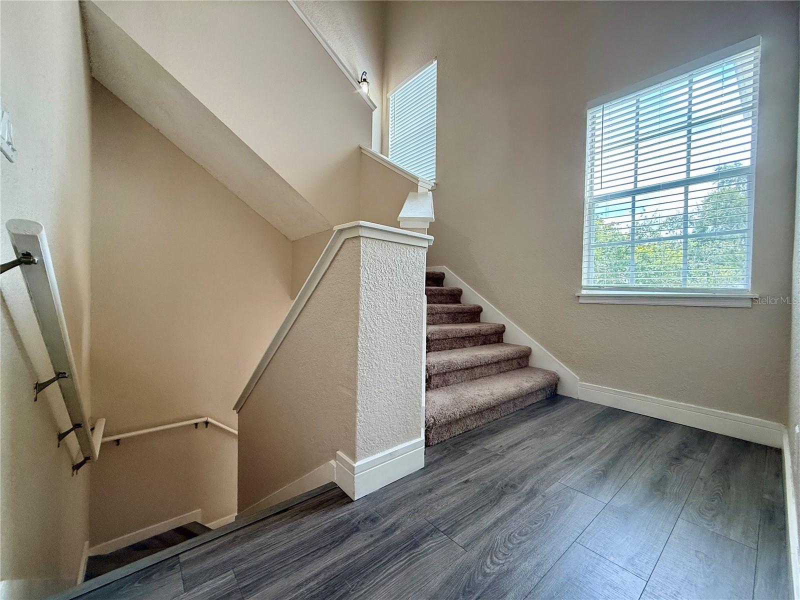 Make your way upstairs to the lovely third floor loft!