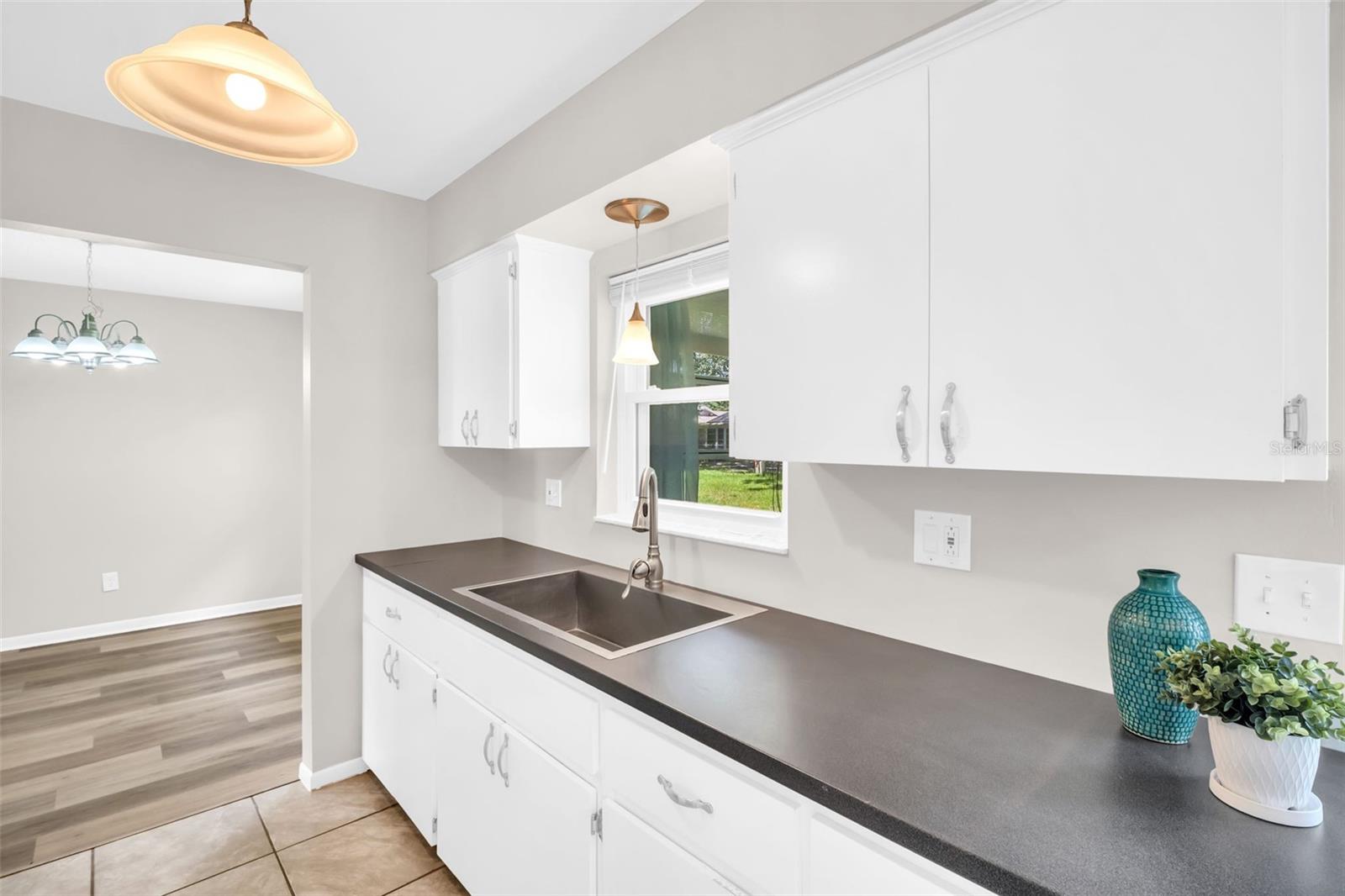 Abundant counter space for food prep~