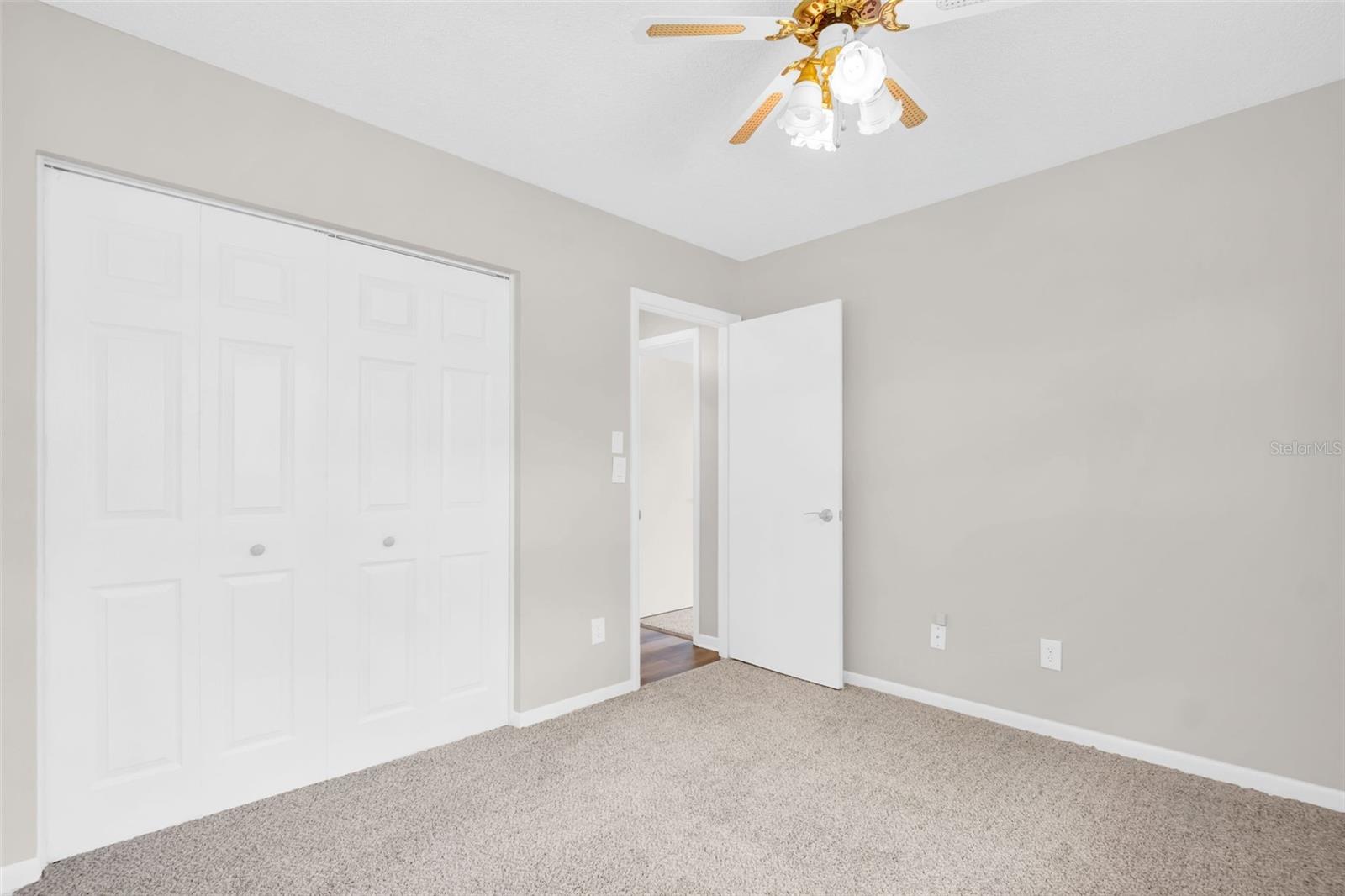 Generous built-in closet~