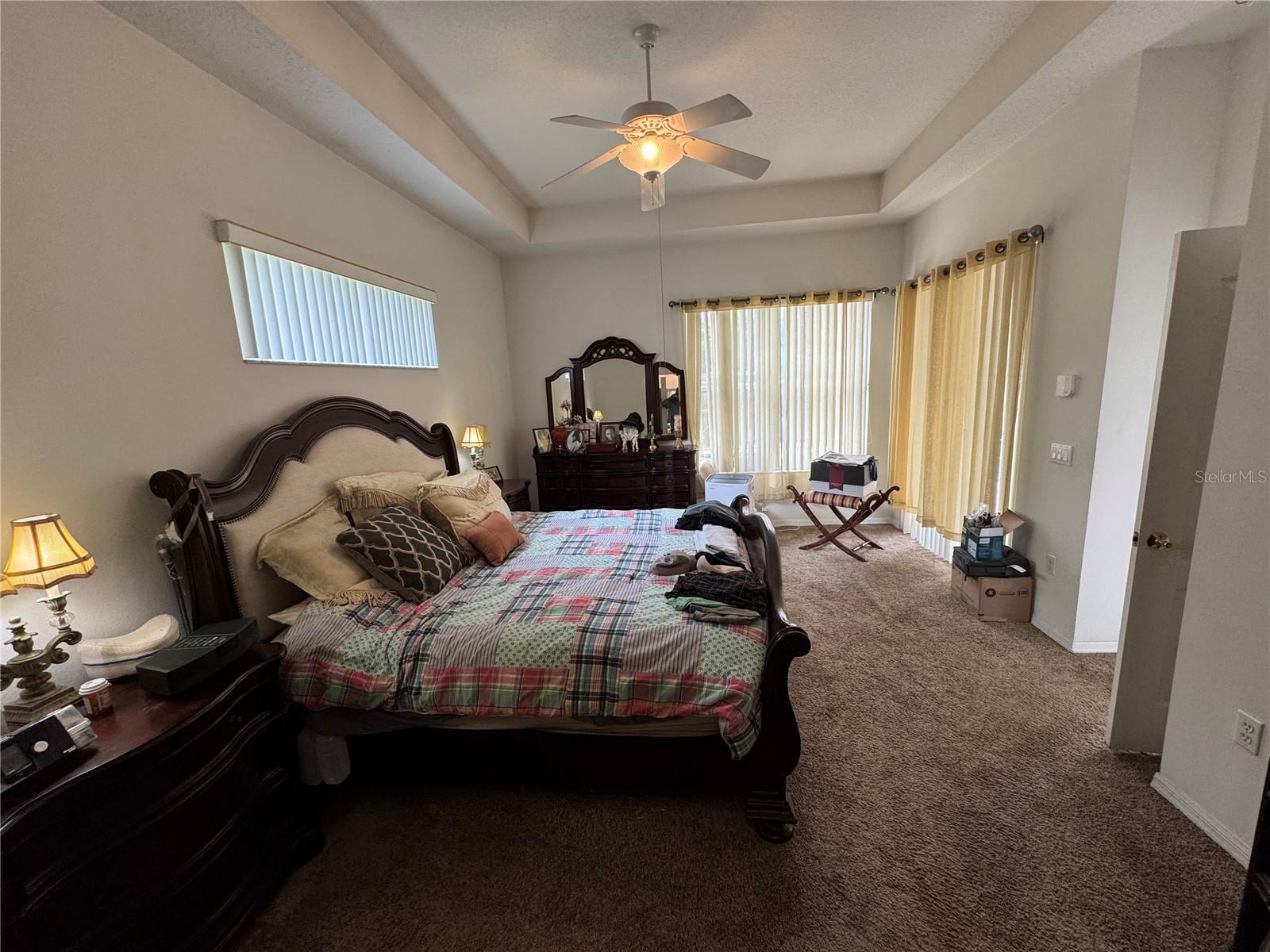 Master Bedroom with vaulted ceilings