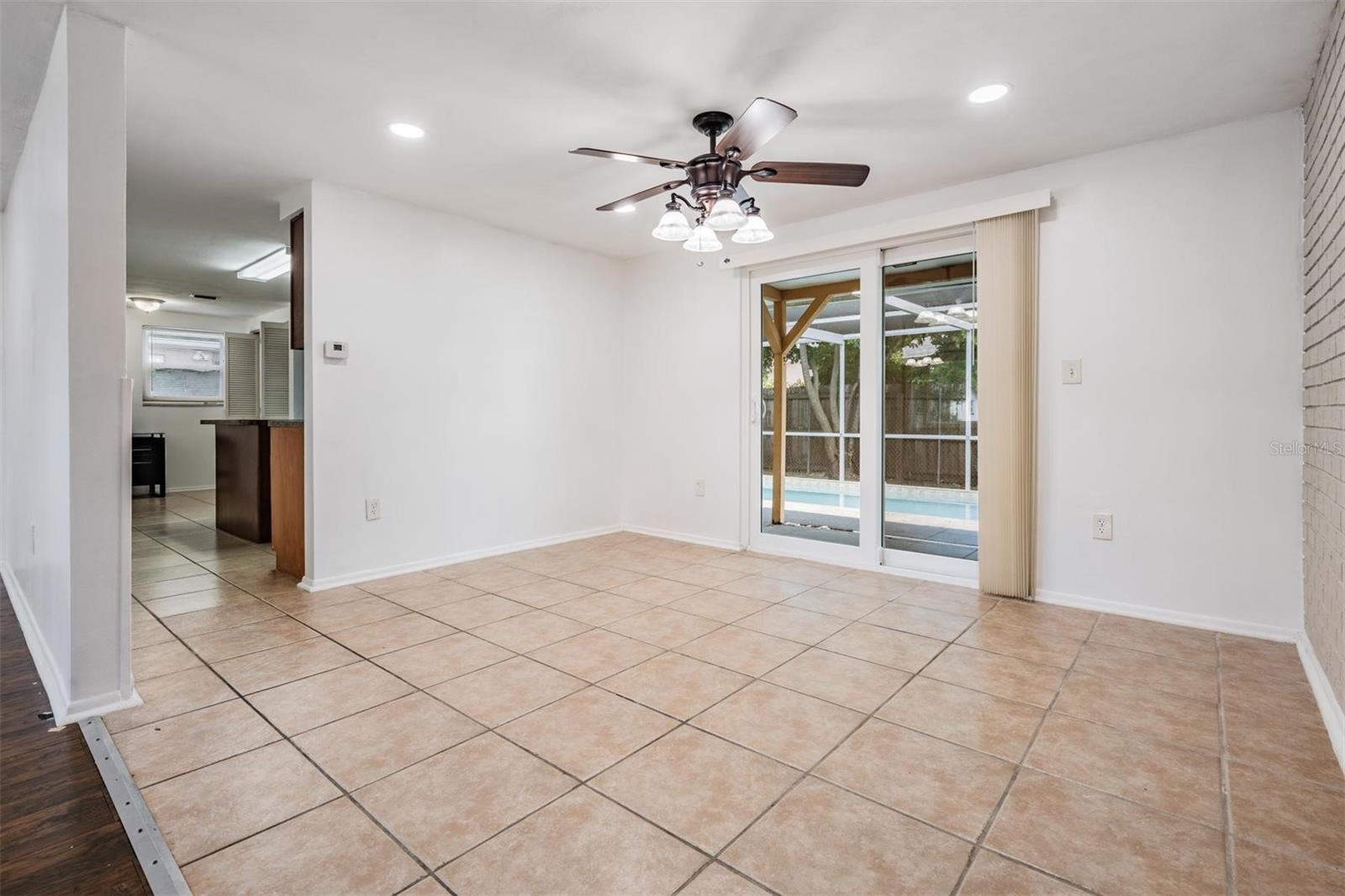 Dining area perfect for hosting dinner parties
