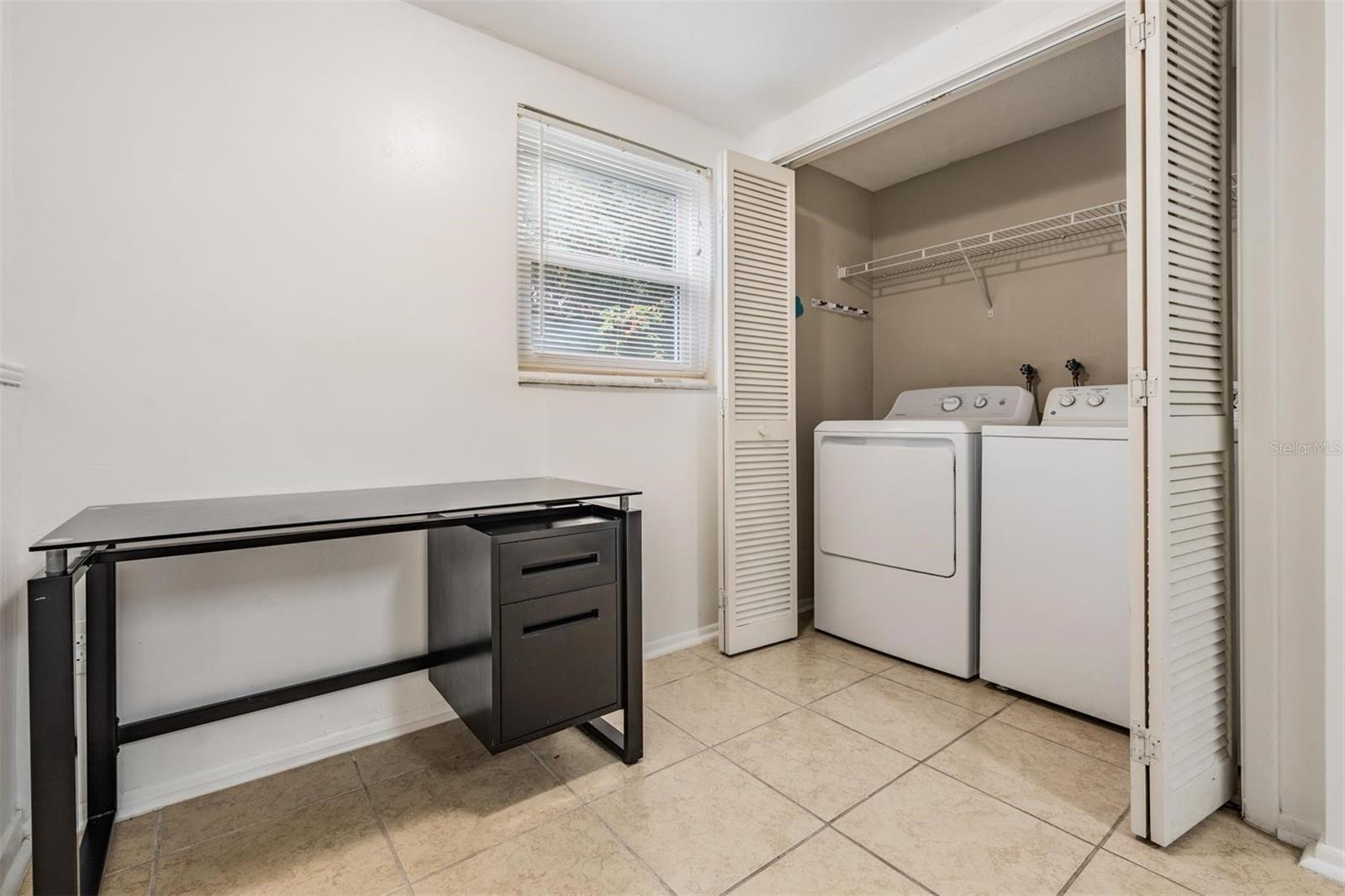 Indoor laundry adds everyday convenience