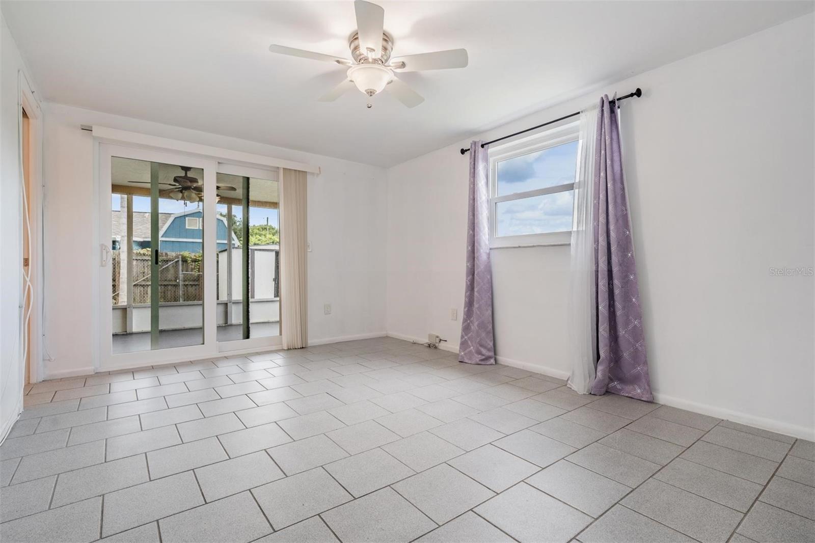 Primary bedroom with pool access