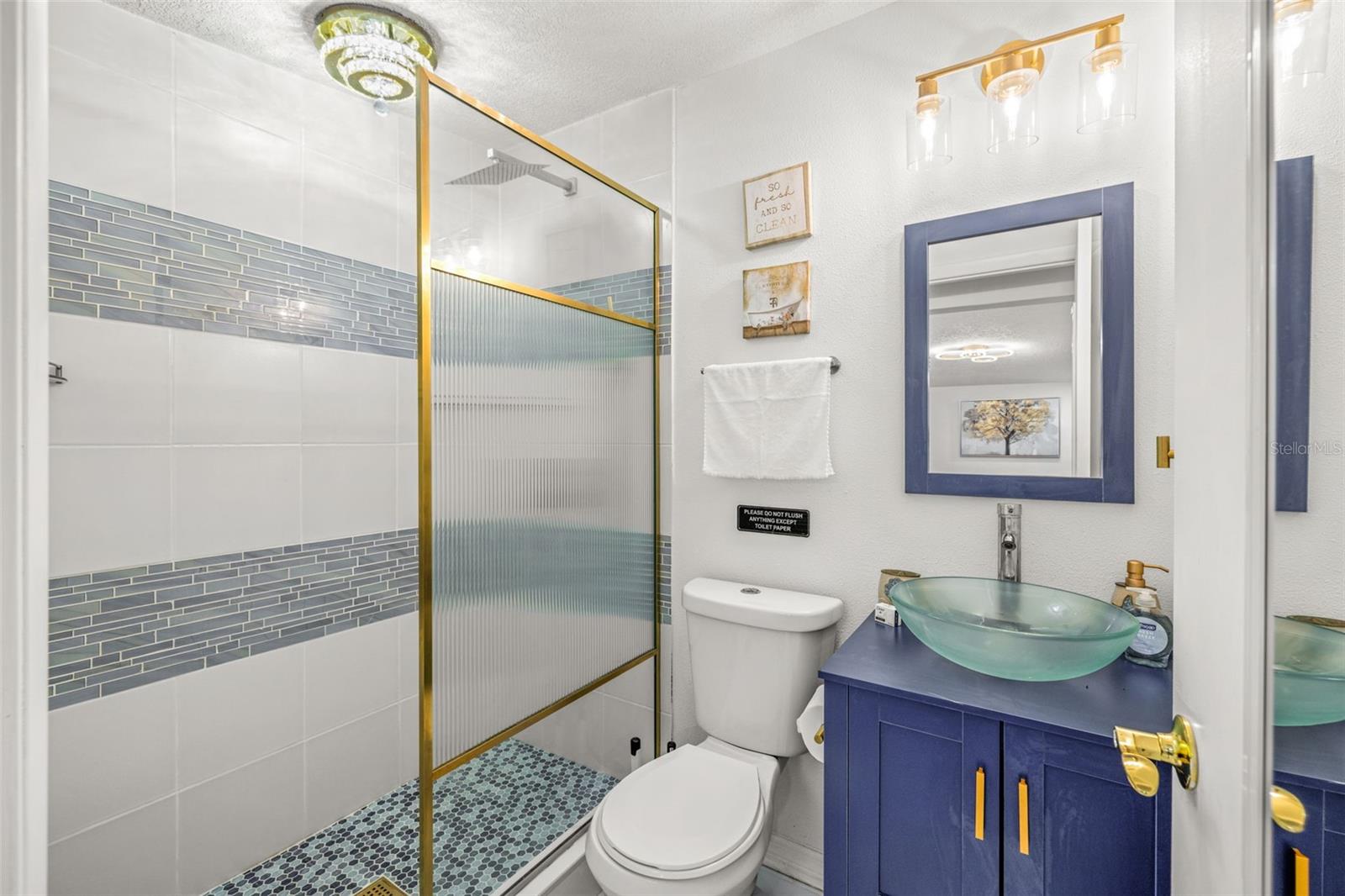 first bathroom in the apartment