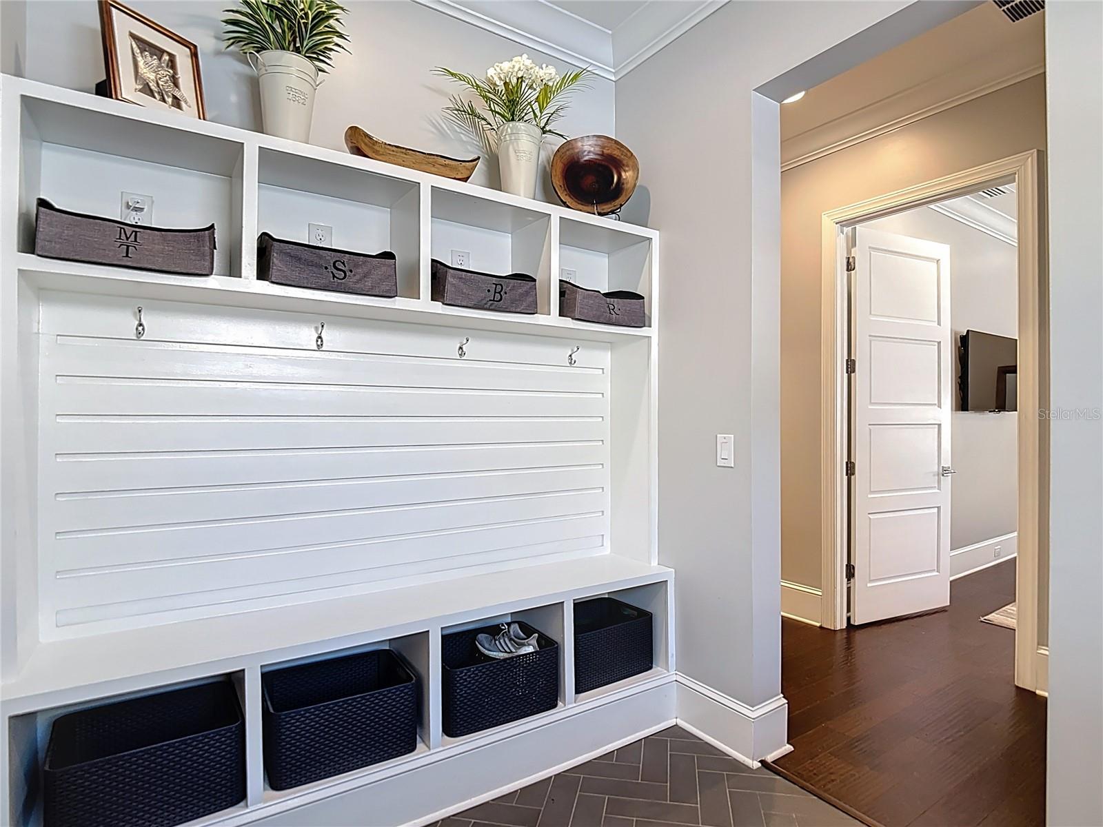 Mudroom in Downstairs Laundry