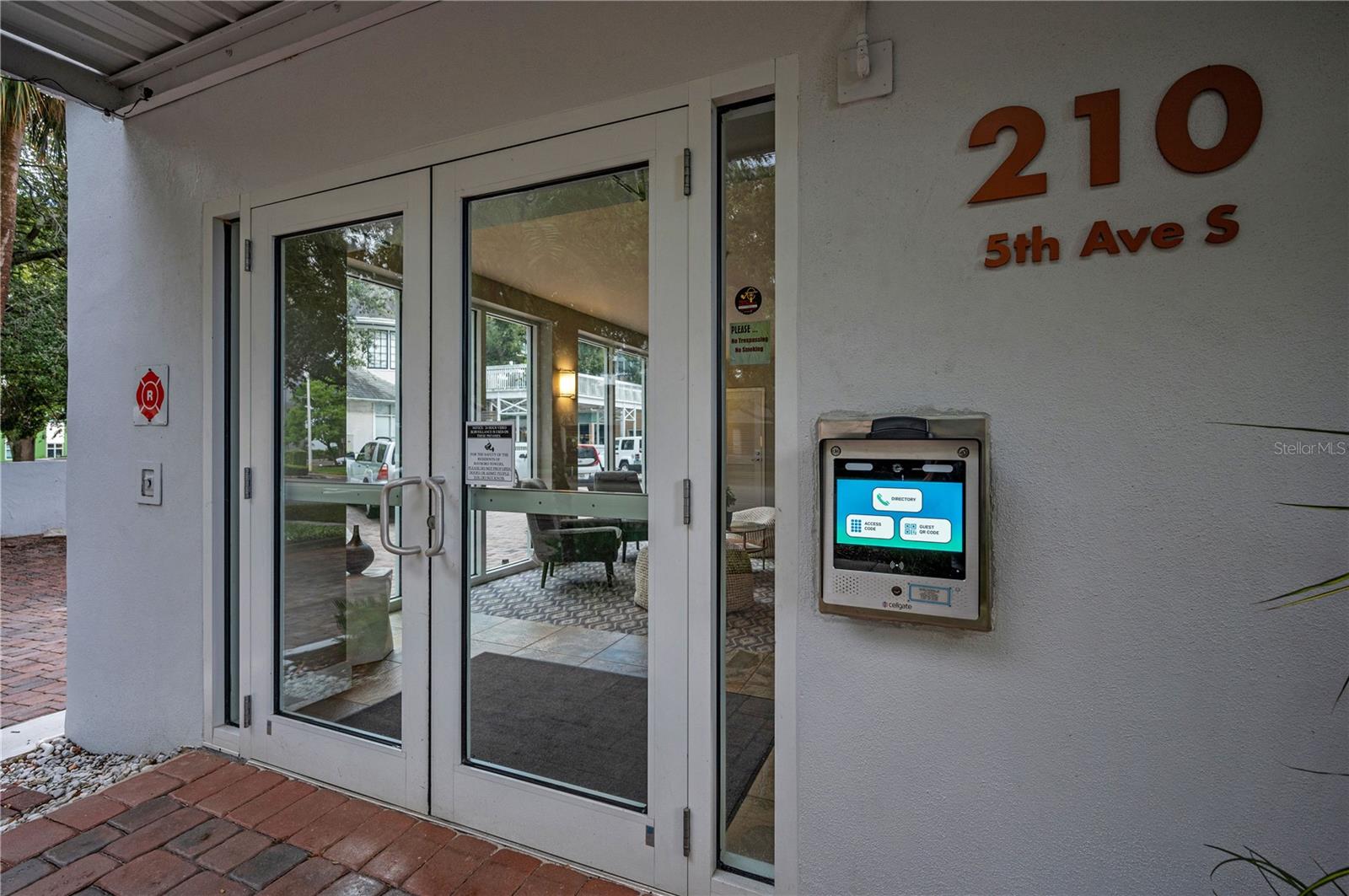 Secured Front Entrance with Call Box