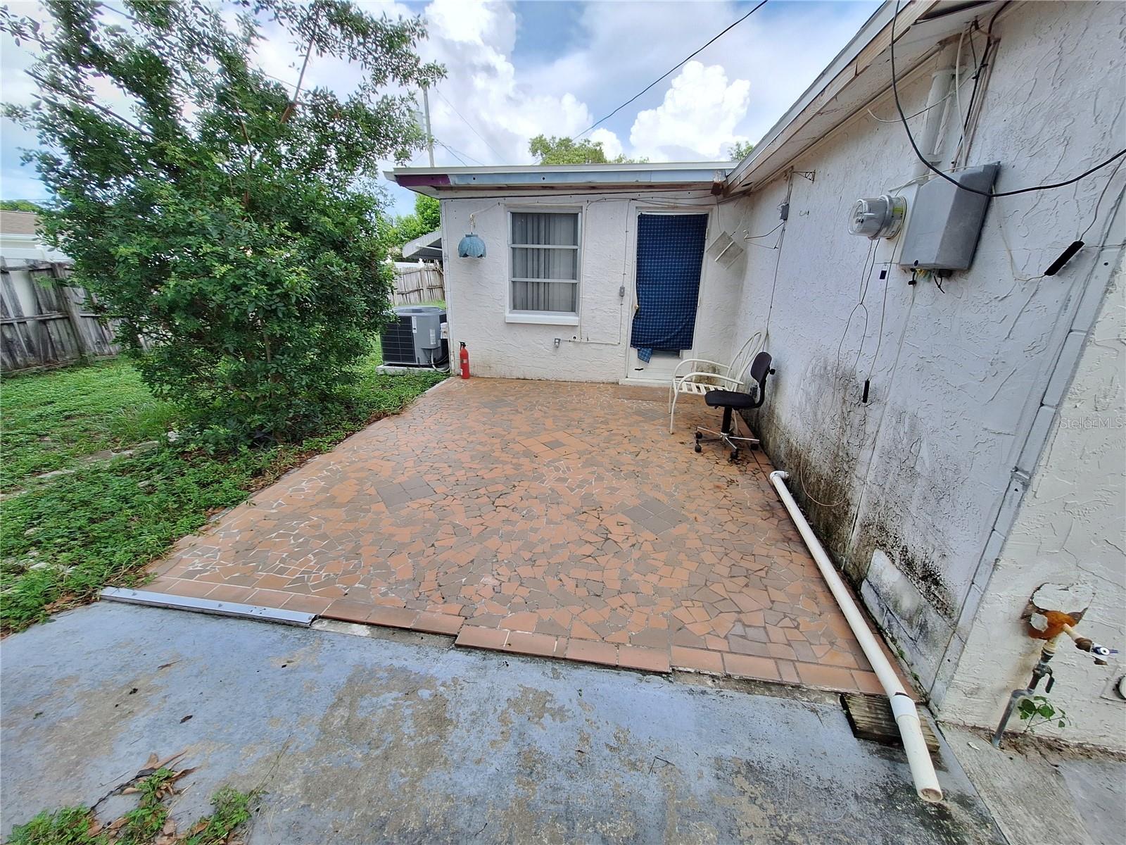 Slab once had a Screened Enclosure until the Storm.
