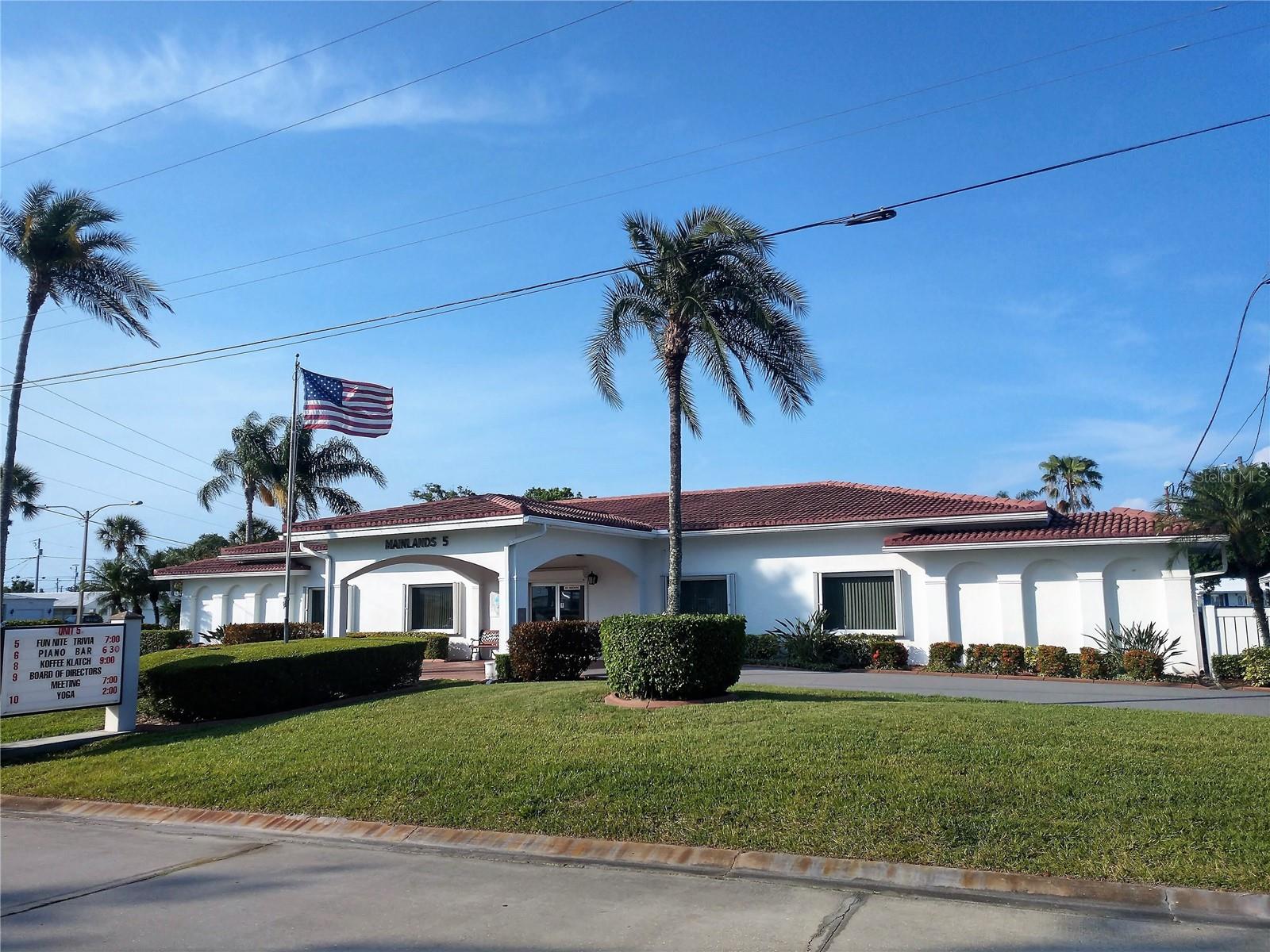 Unit 5 Clubhouse is the site of many amenities, activities and social gatherings for its residents and guests.