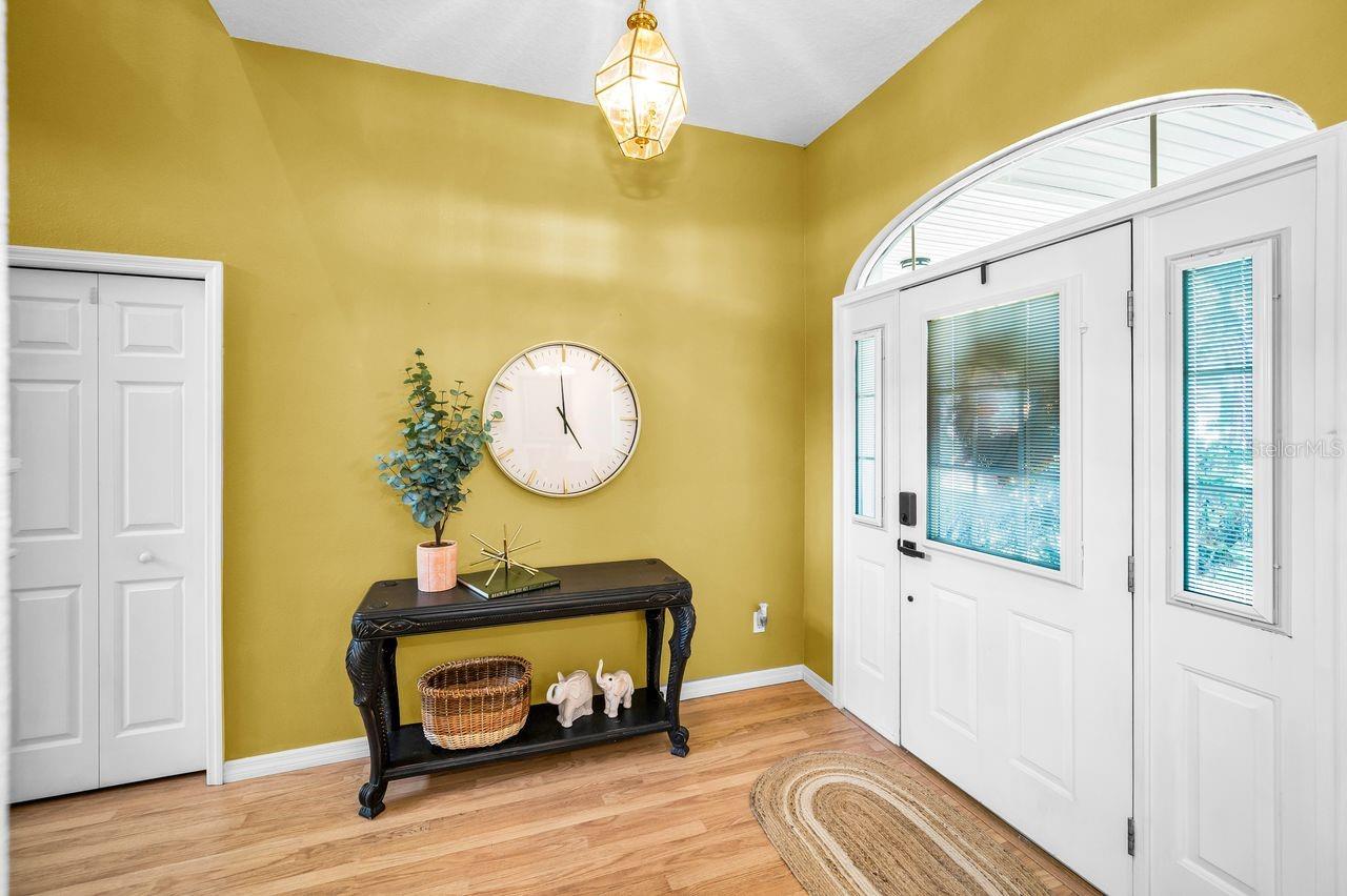 Plenty of natural light in this spacious foyer.