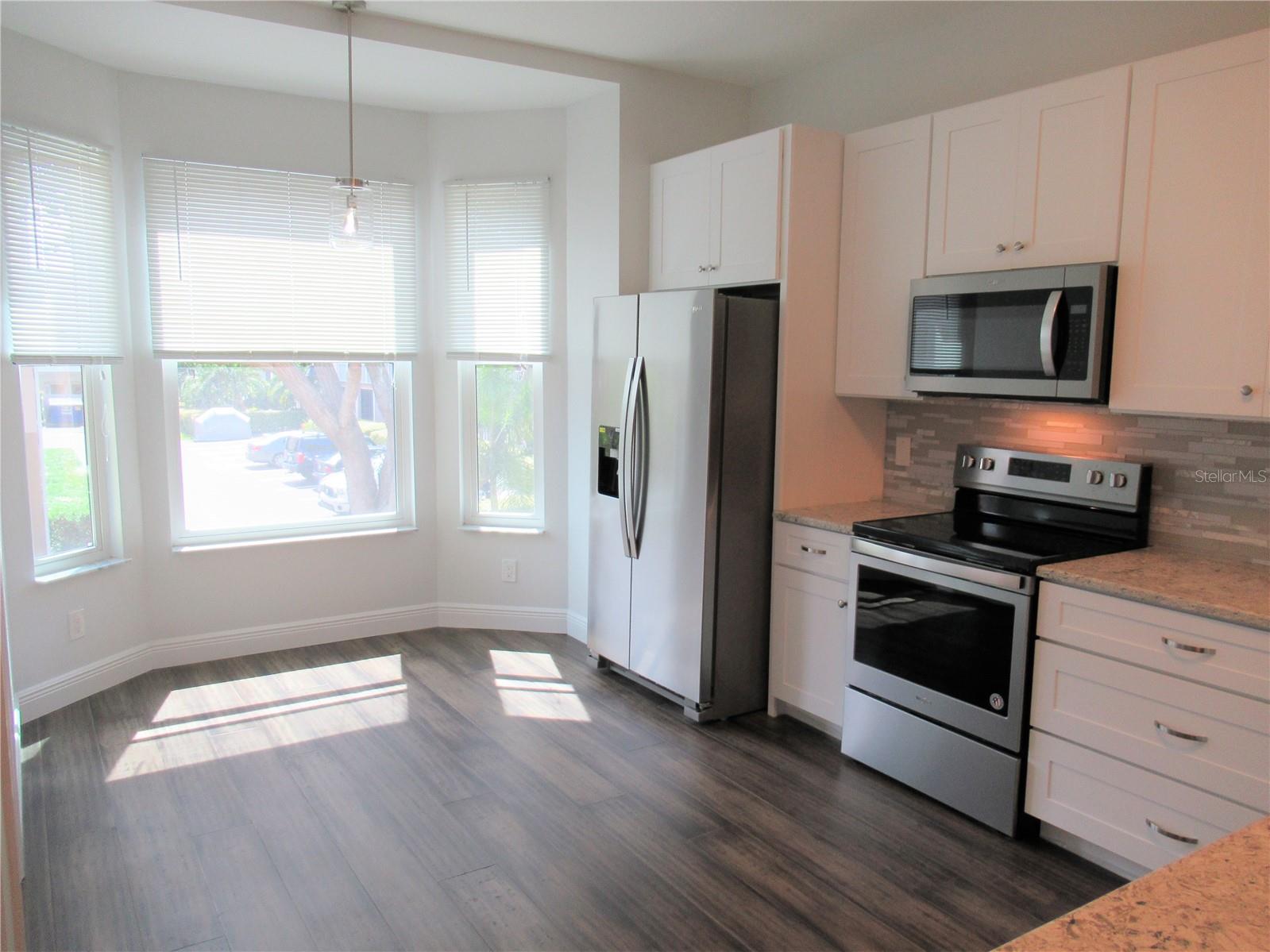 Breakfast nook in kitchen