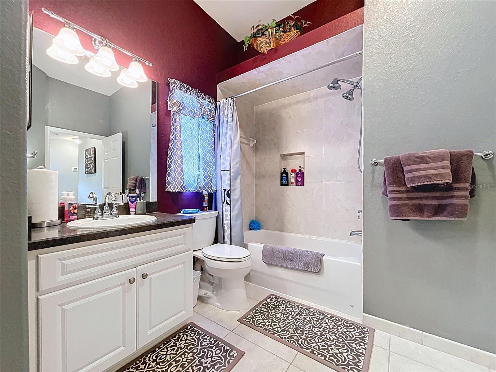 Guest Bath tub/shower combo.