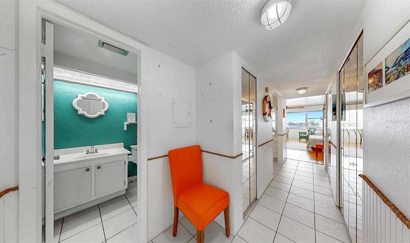 Entrance with waterfront view!