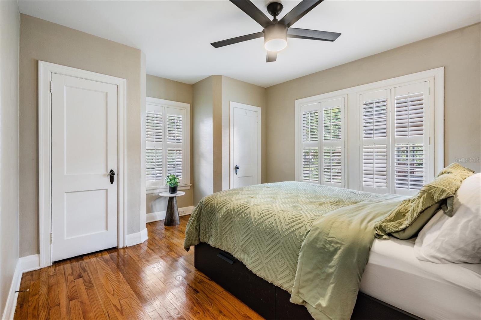 Primary bedroom with 2 closets