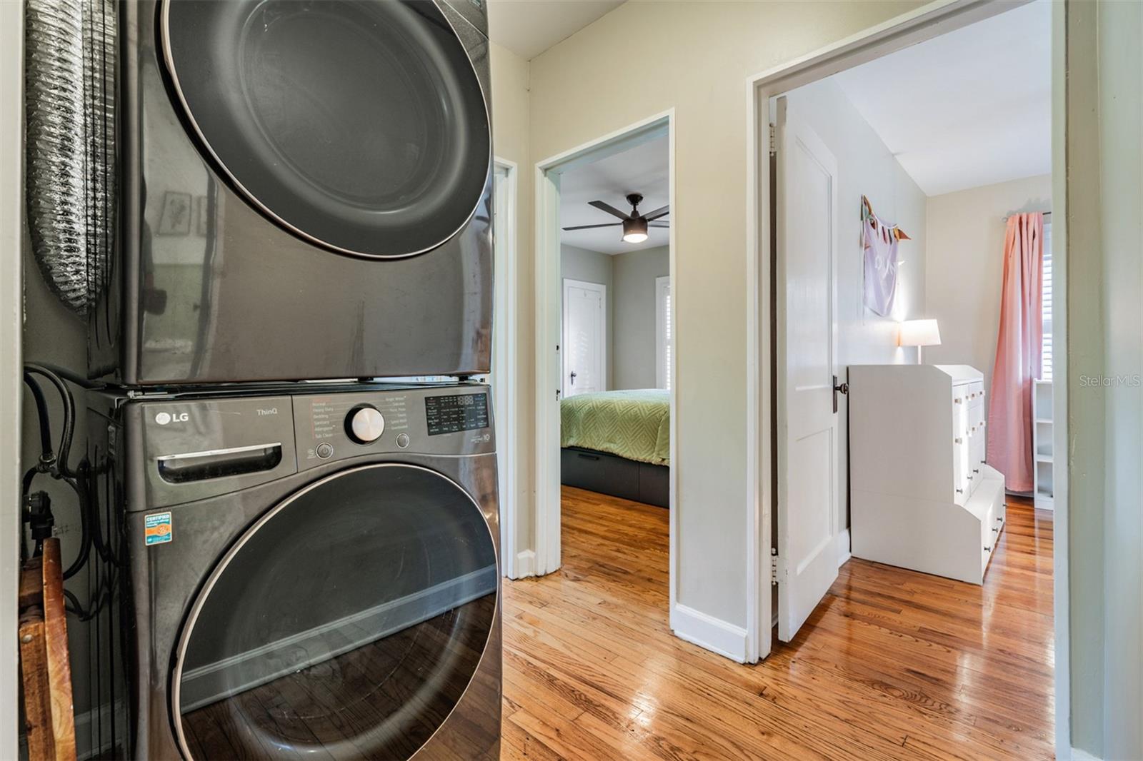 Laundry in home with newer washer and dryer that will stay!