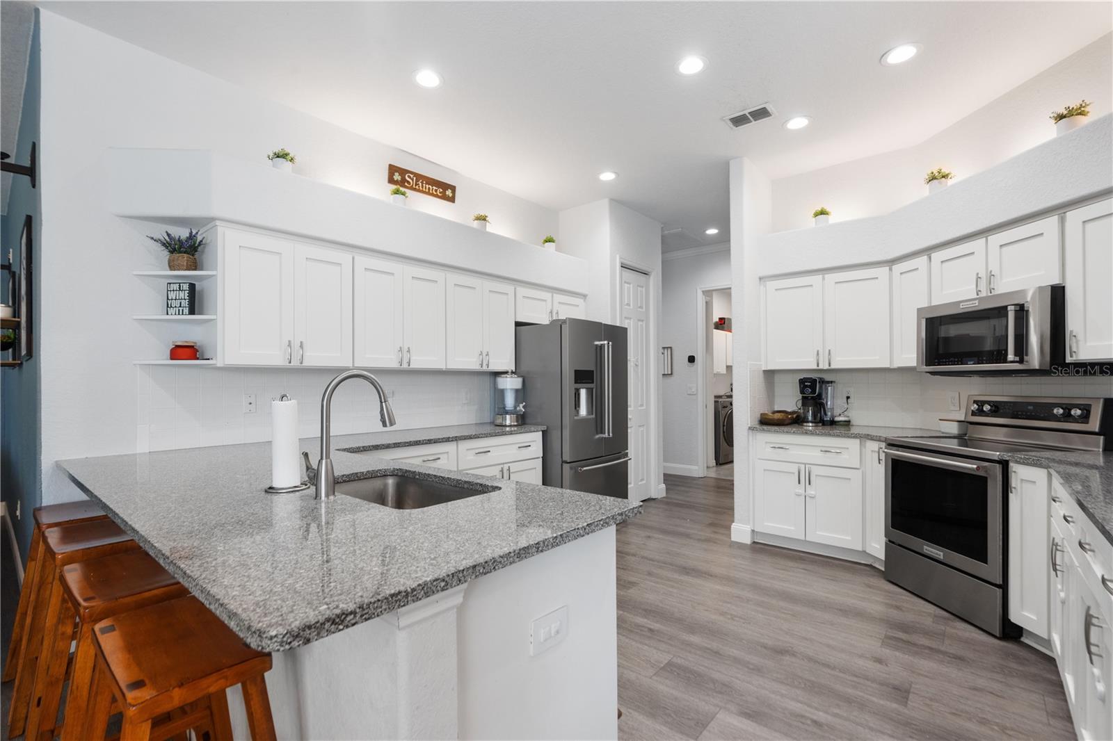 Kitchen has pantry closet